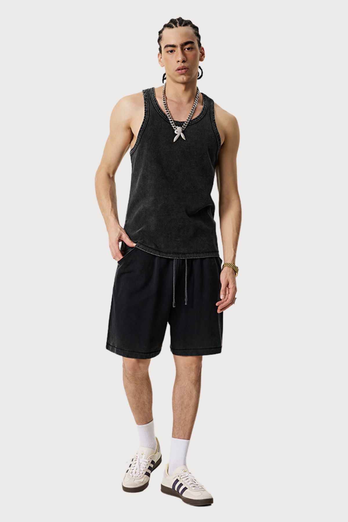 Shadow Mood Retro Sleeveless Top