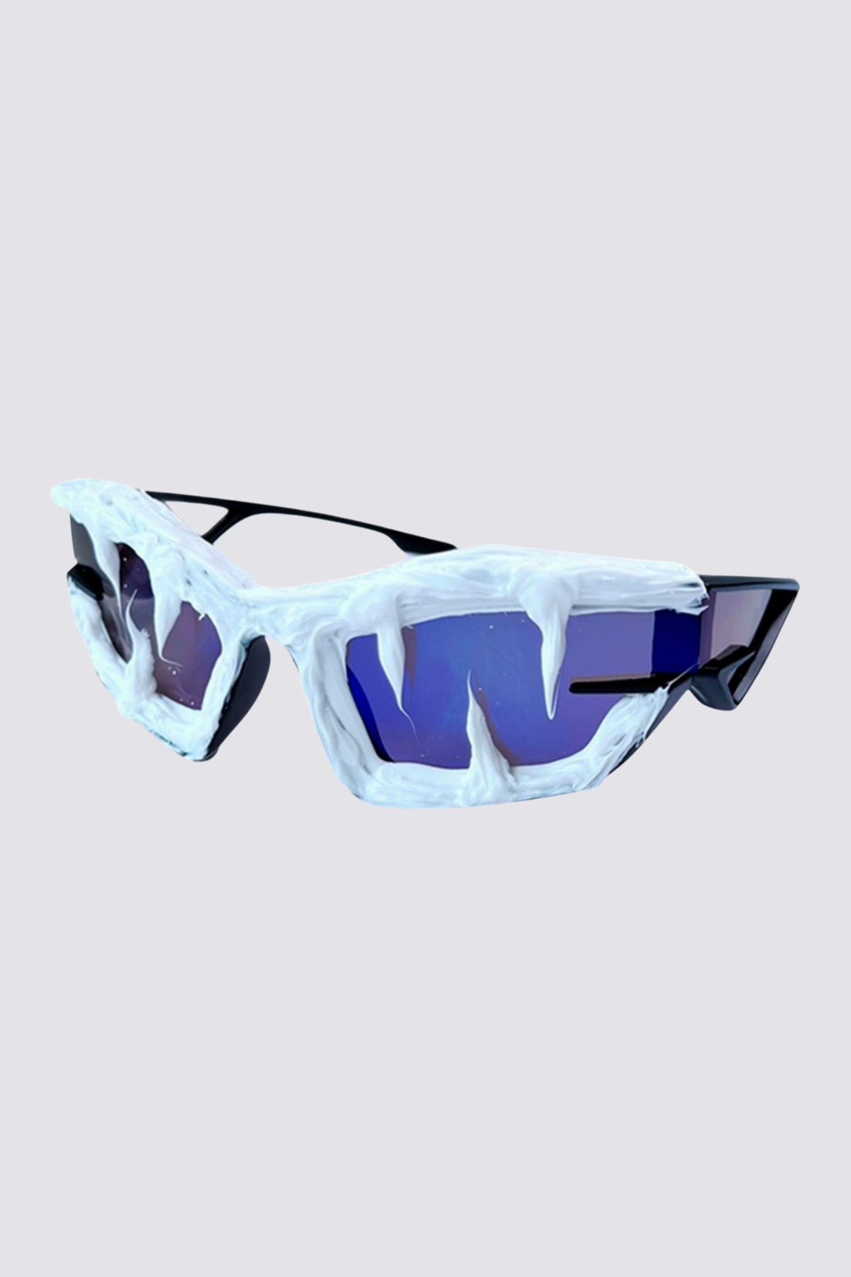 Shadow Lens Shark Tooth Sunglasses Blue