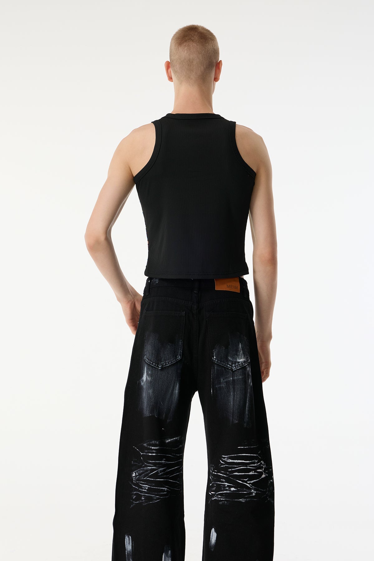 Sharp Flow Sequin Sleeveless Crop Top