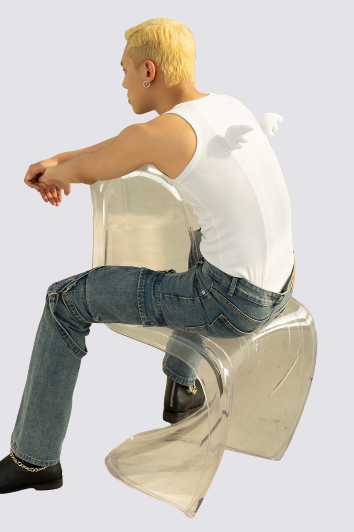 Sharp Fog Angel Wings Sleeveless Top