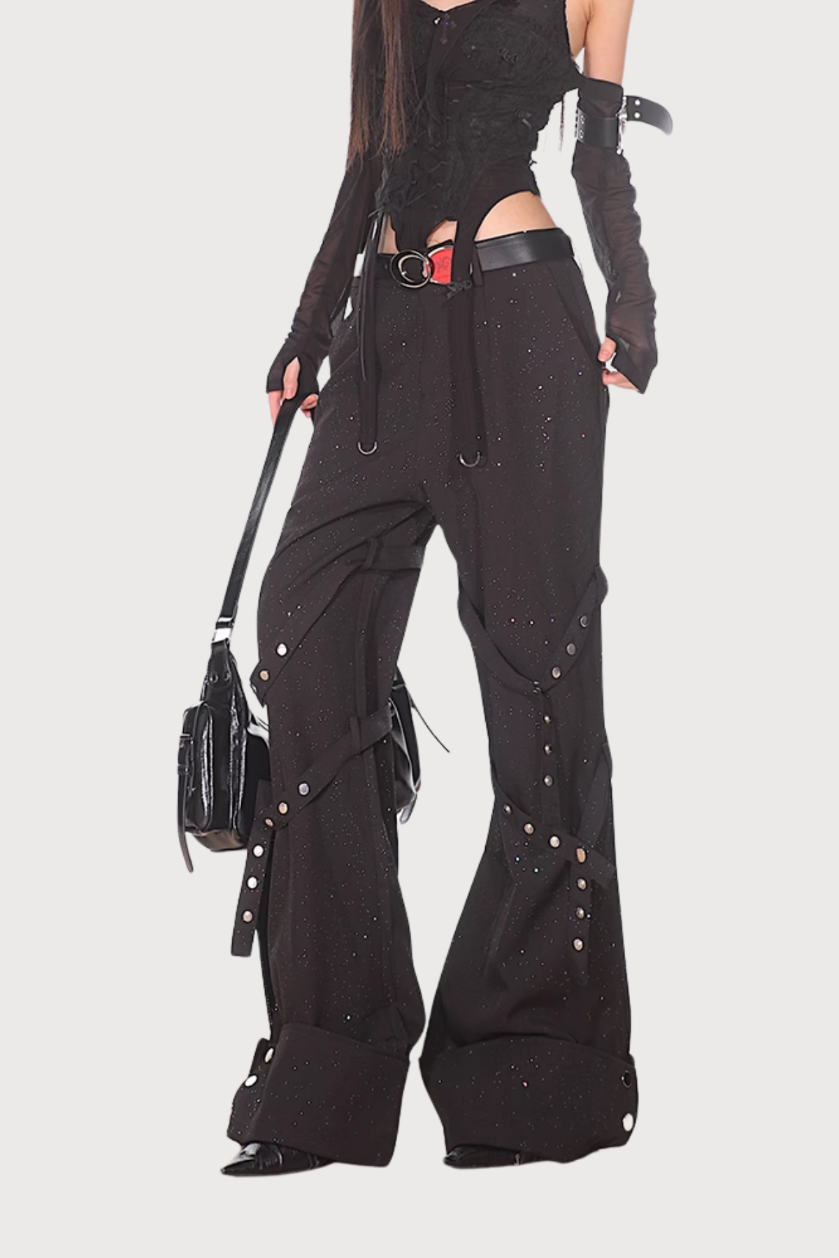 Sharp Form Draped Wide Leg Pants