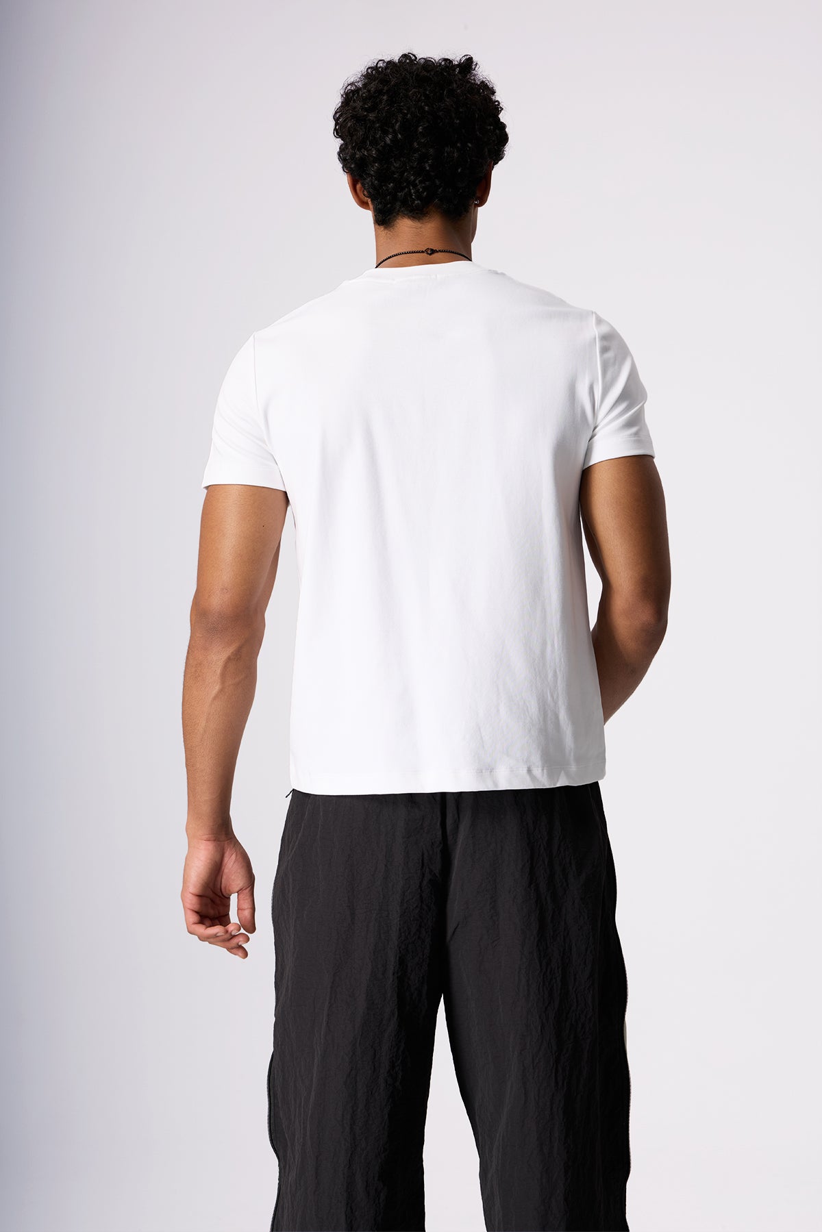 Sharp Hue Letter Print Top White