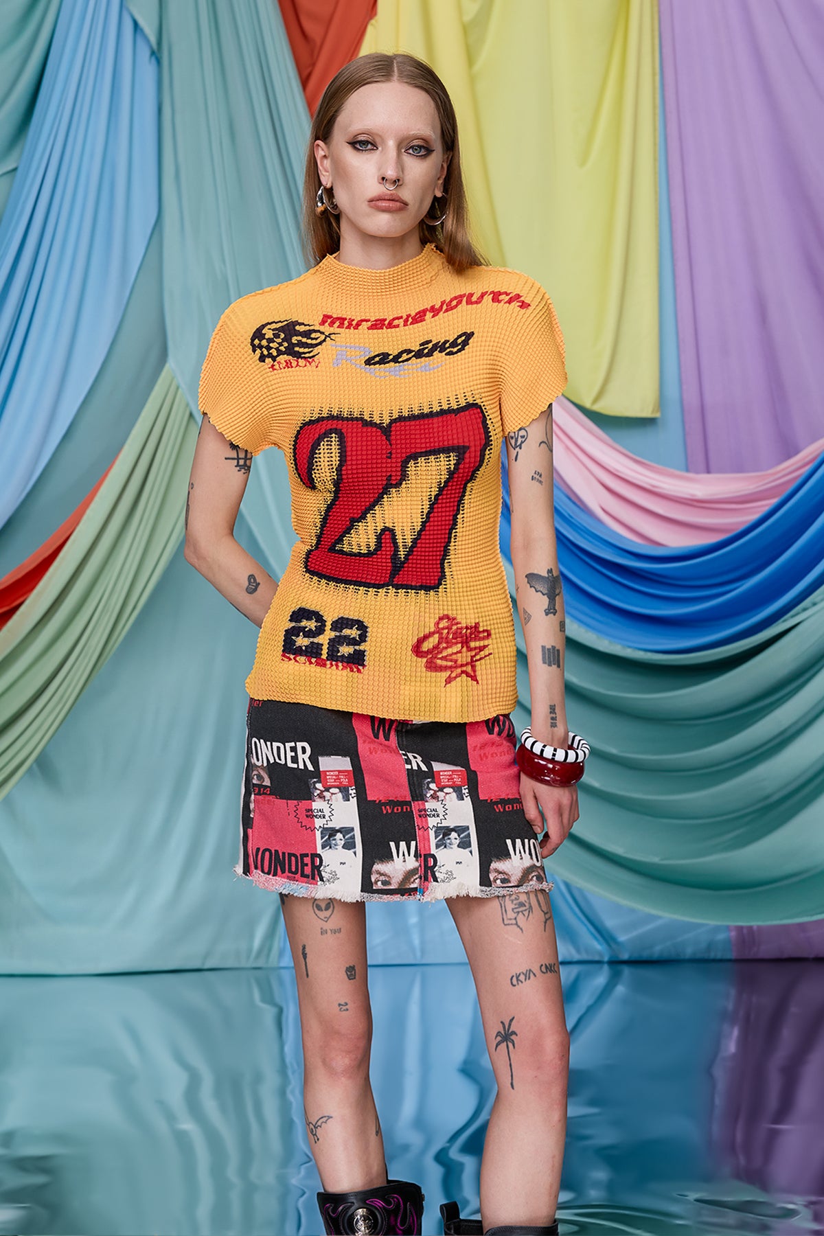 Sheer Glide Print T-Shirt