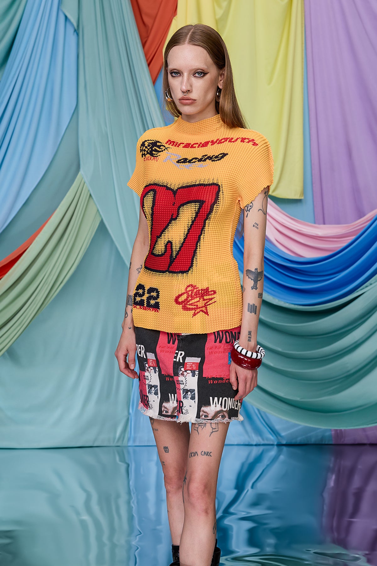 Sheer Glide Print T-Shirt