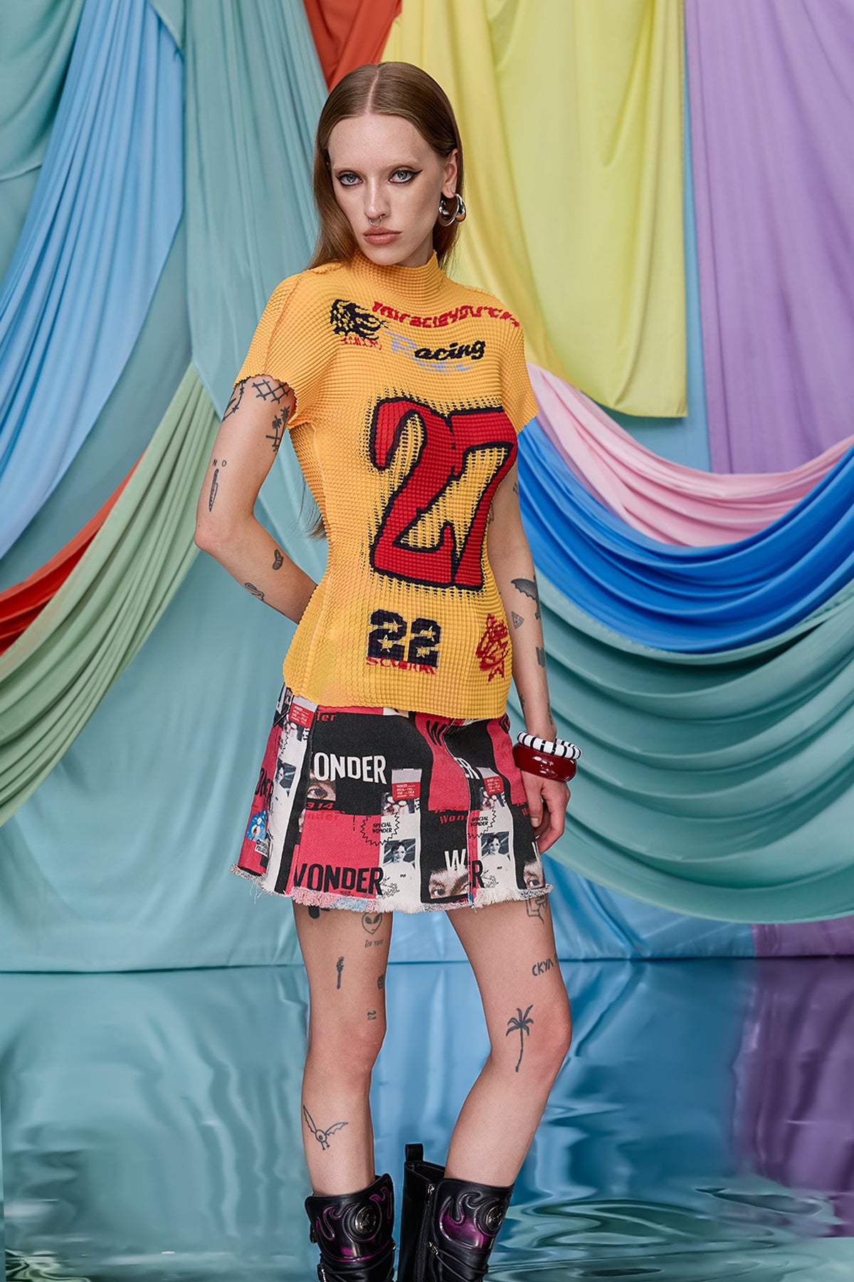 Sheer Glide Print T-Shirt