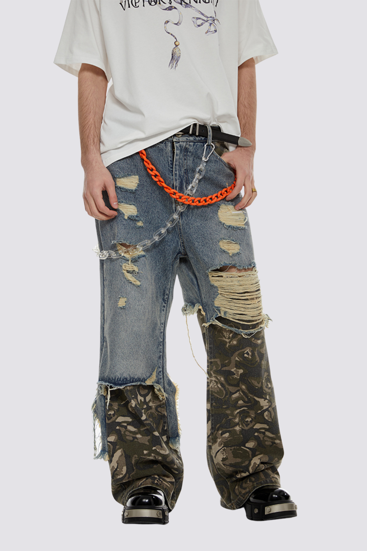 Shift Void Straight Ripped Jeans