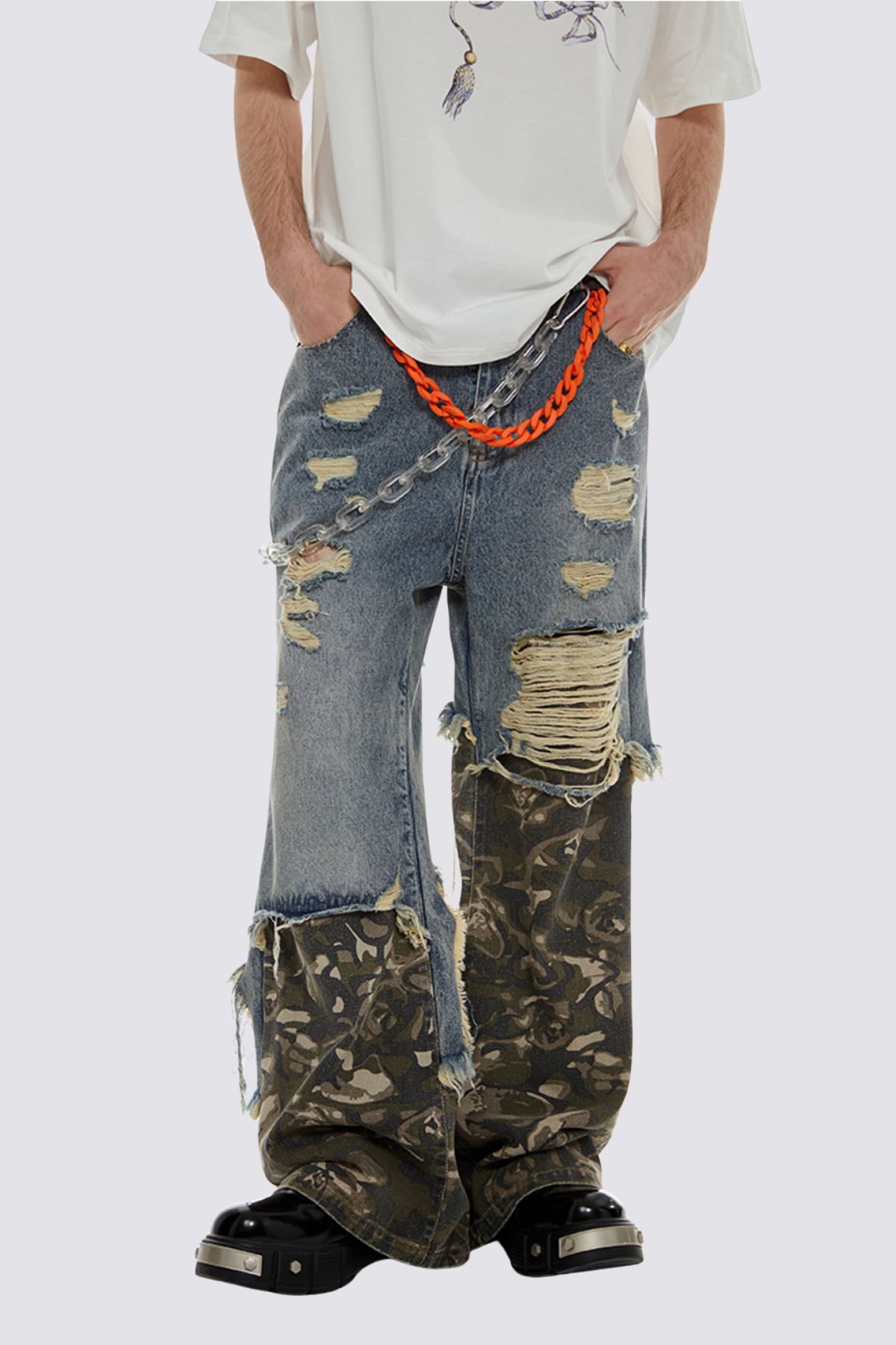 Shift Void Straight Ripped Jeans