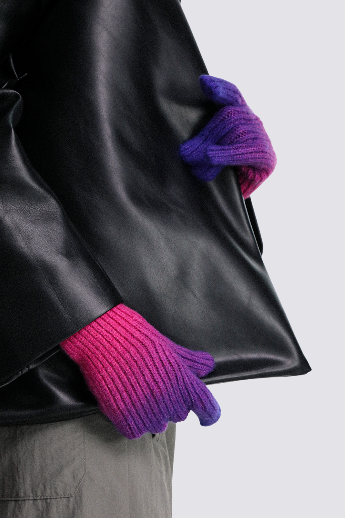 Shine March Knit Gloves Rose Pink