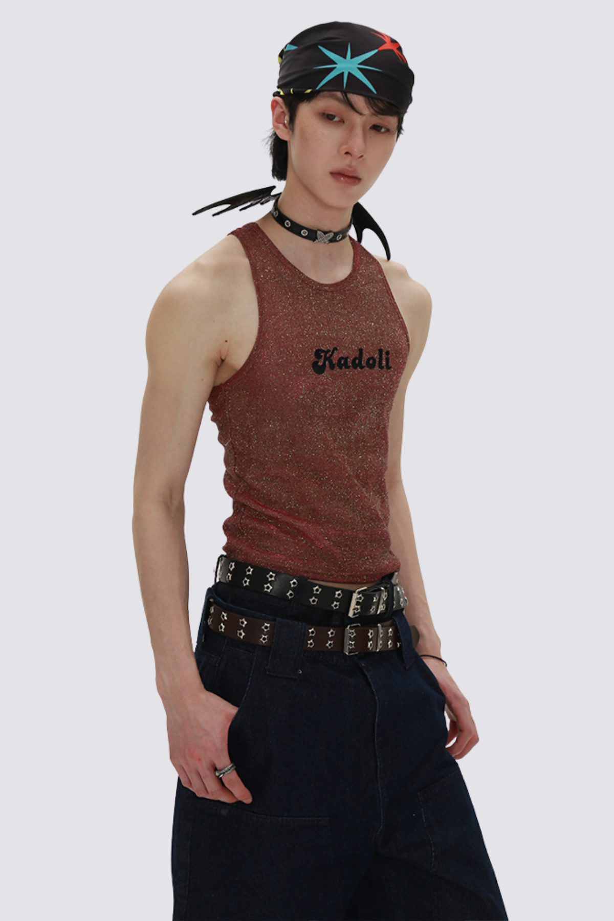 Shine Ray Glitter Sleeveless Top