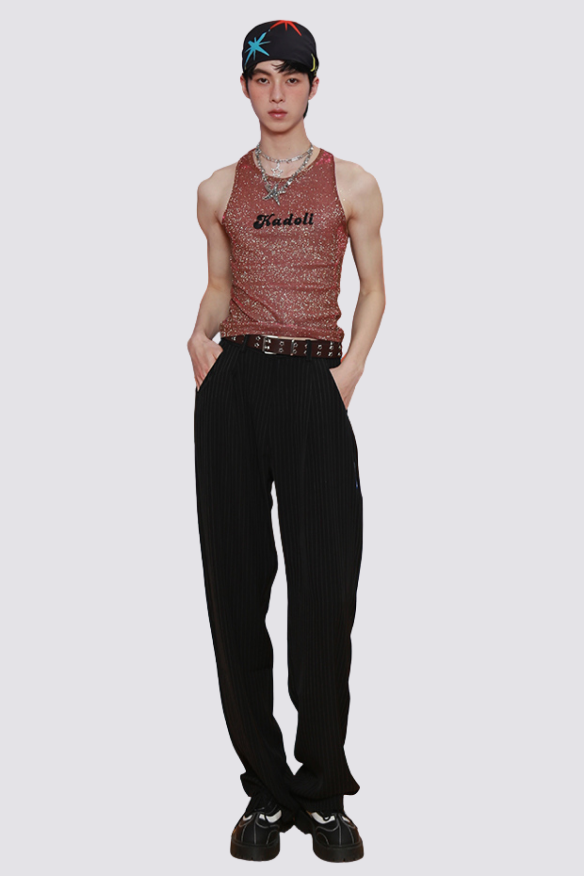 Shine Ray Glitter Sleeveless Top