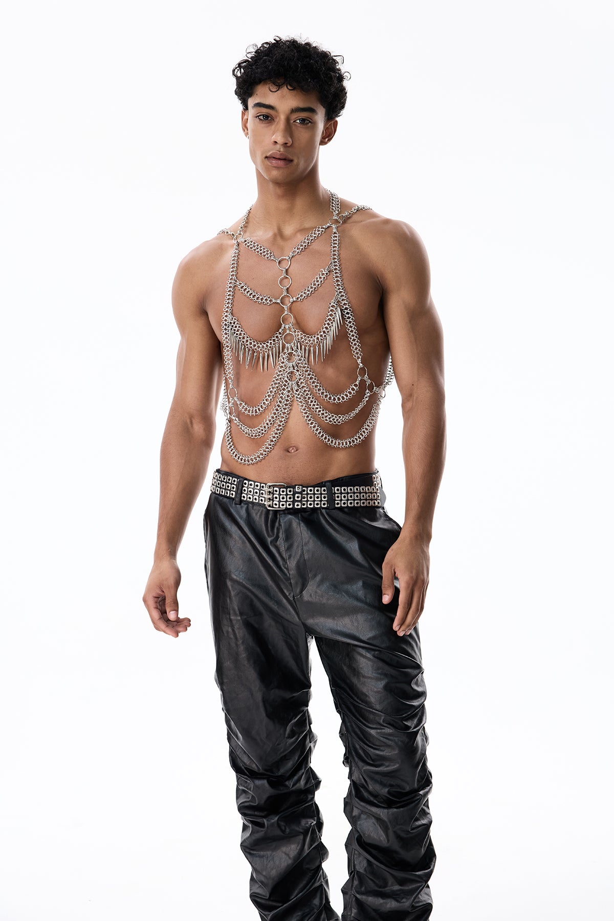 Shining Crown Fringe Halter Neck Top