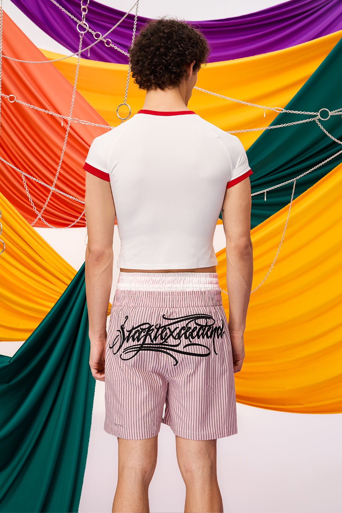 Short Ascent Print Crop Top