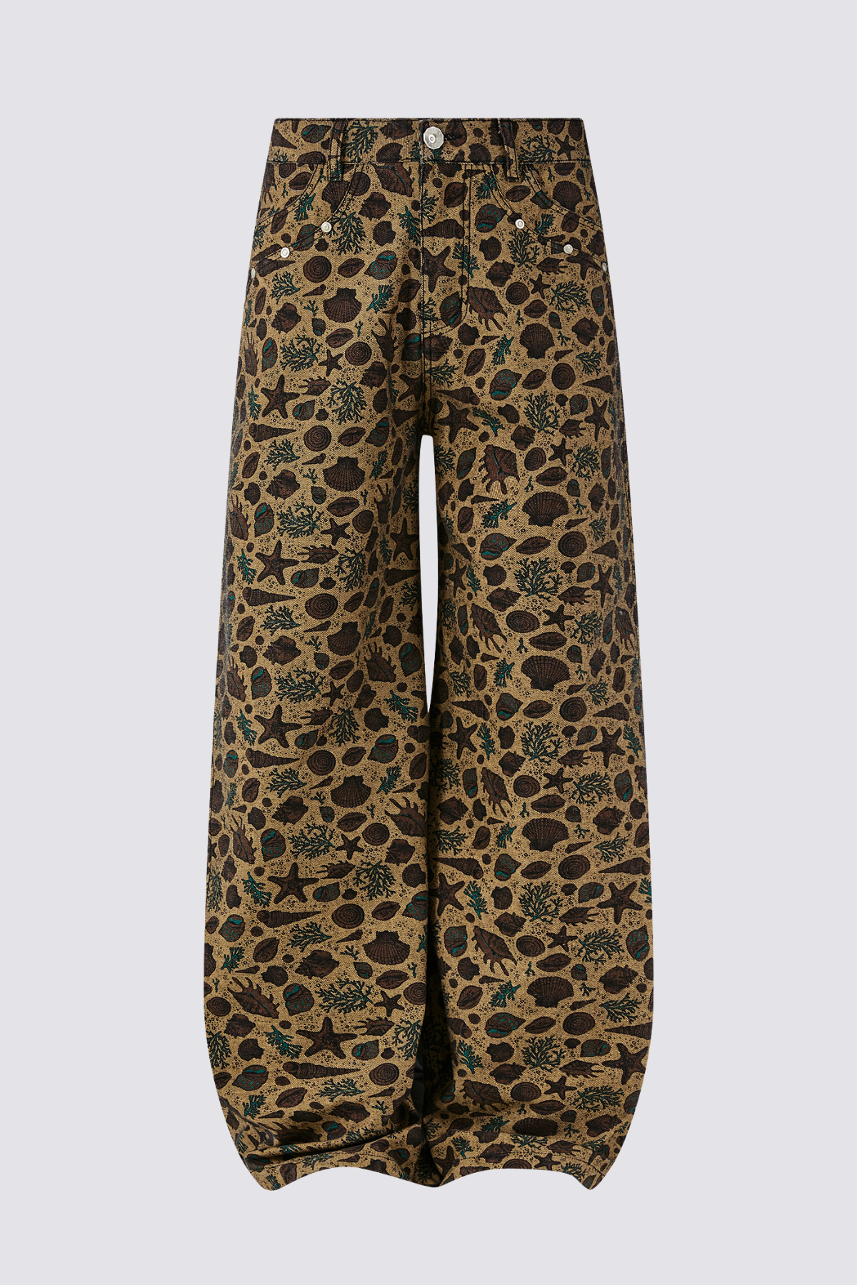 Signal Cut Straight Print Jeans