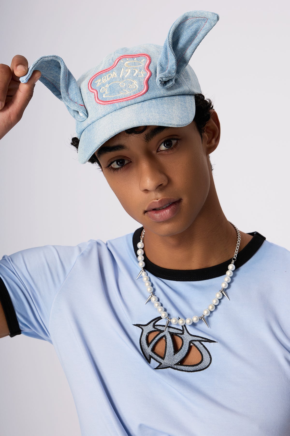 Signal Fold Letter Denim Hat