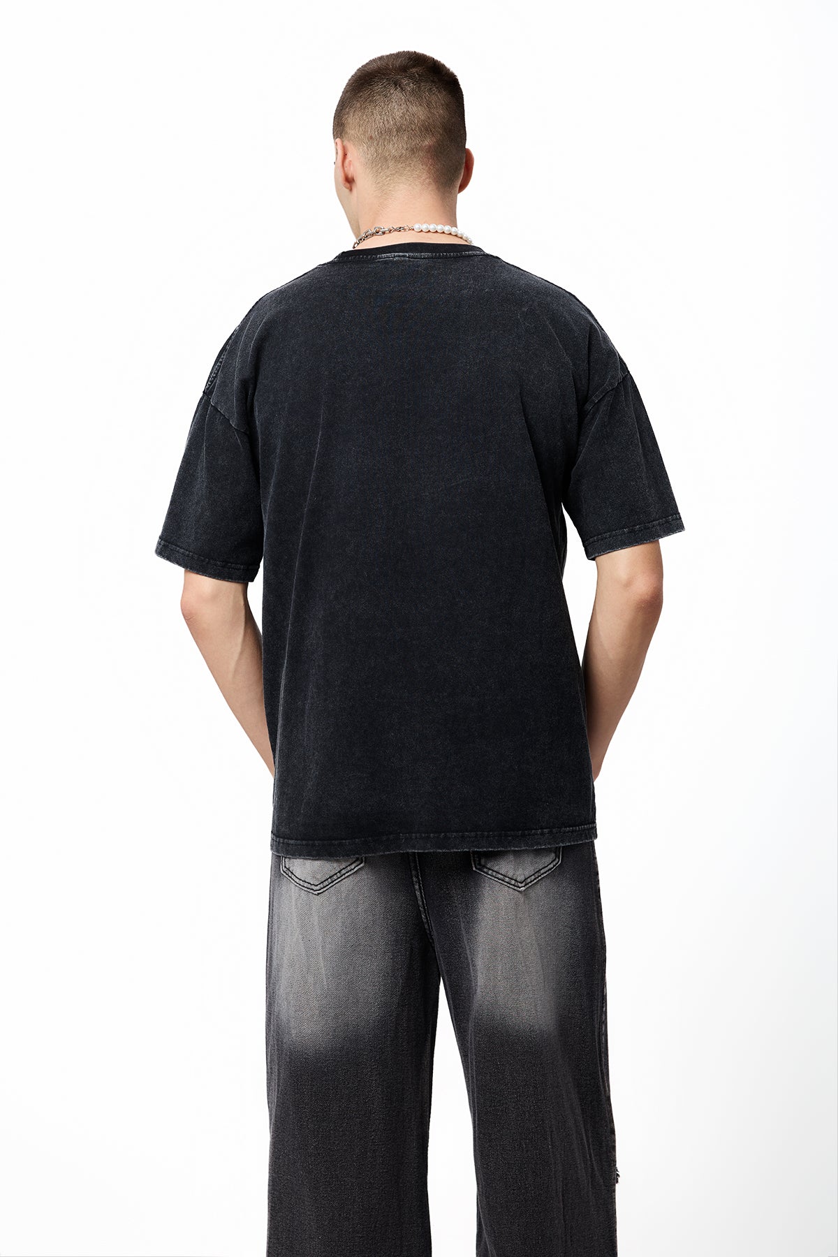 Silent Form Printed Short Sleeve Top