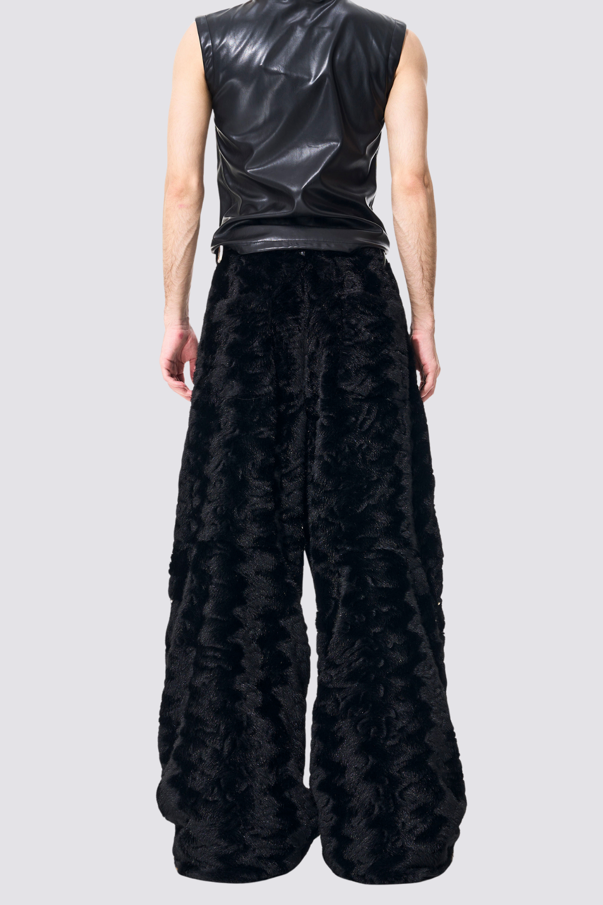 Silent Shroud Fur Straight Pants