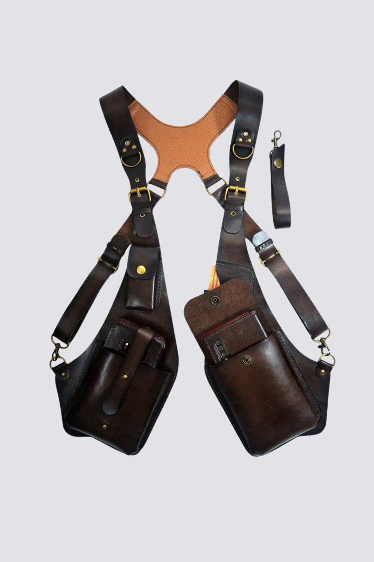 Silent Zero Leather Harness Vest