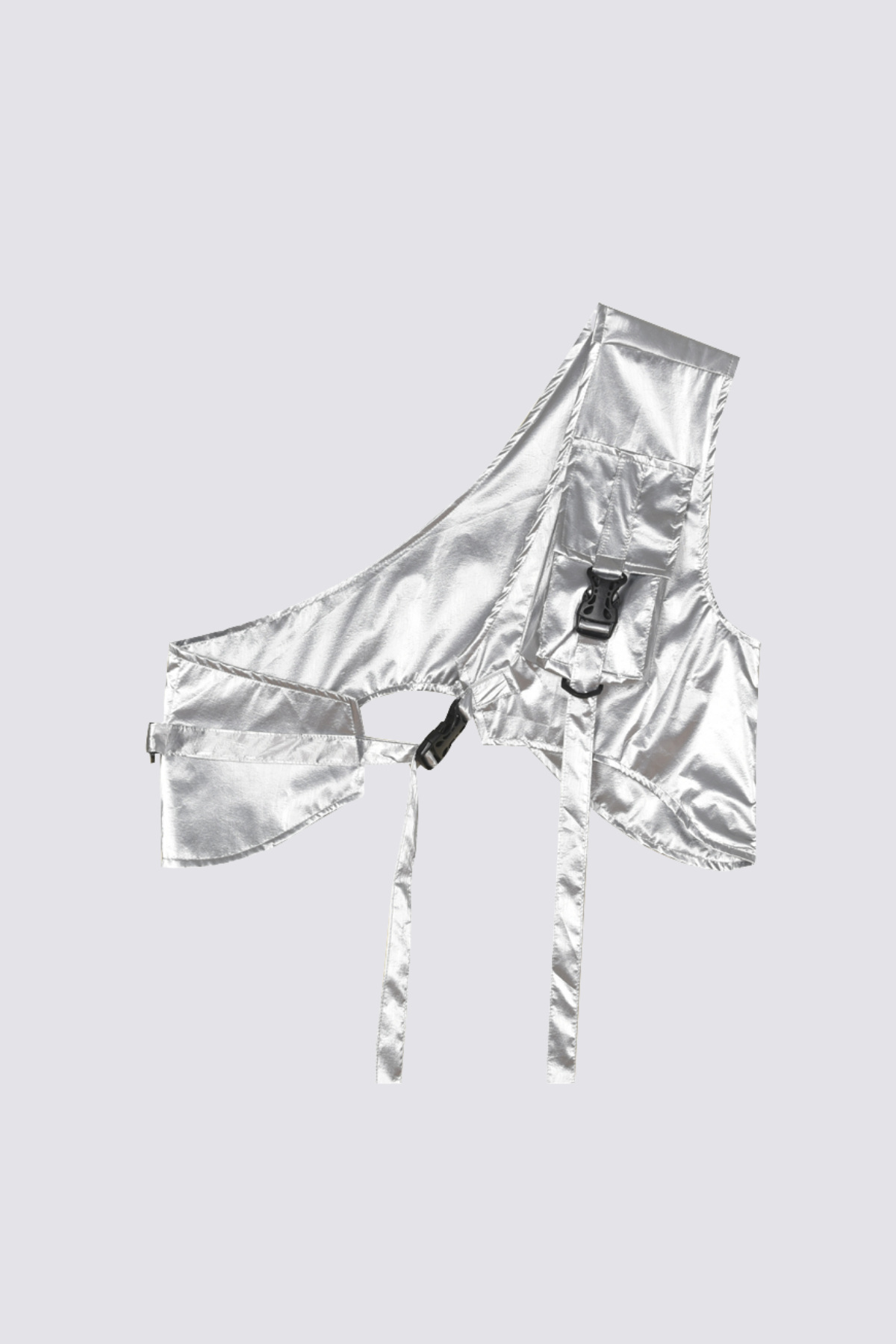 Silent Core One Shoulder Vest Black