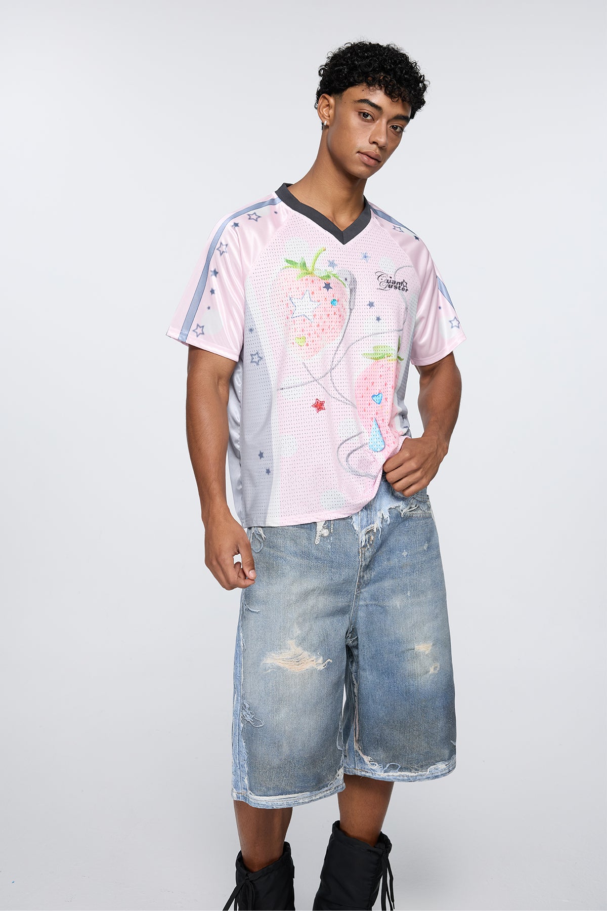 Silk Bloom Print T-Shirt