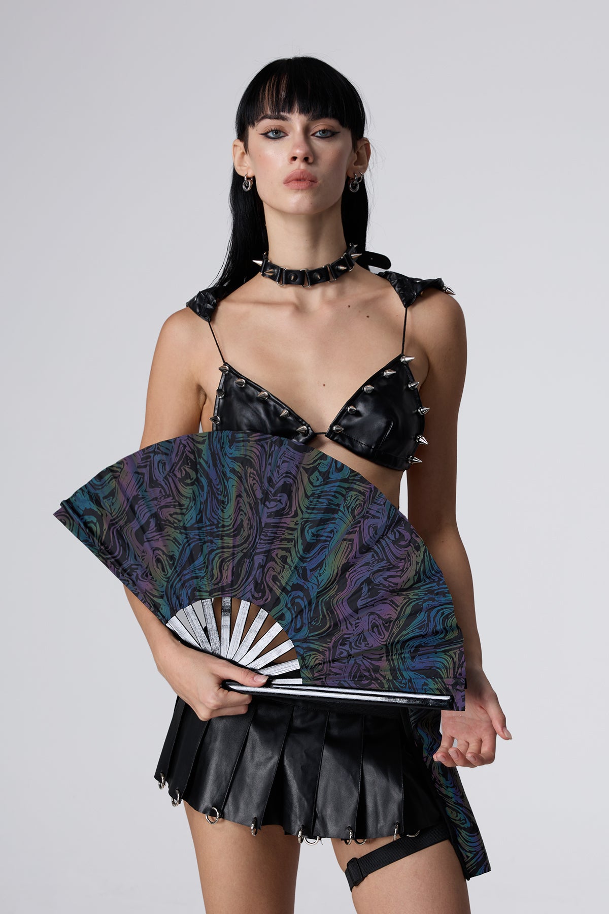 Silk Wave Reflective Fan