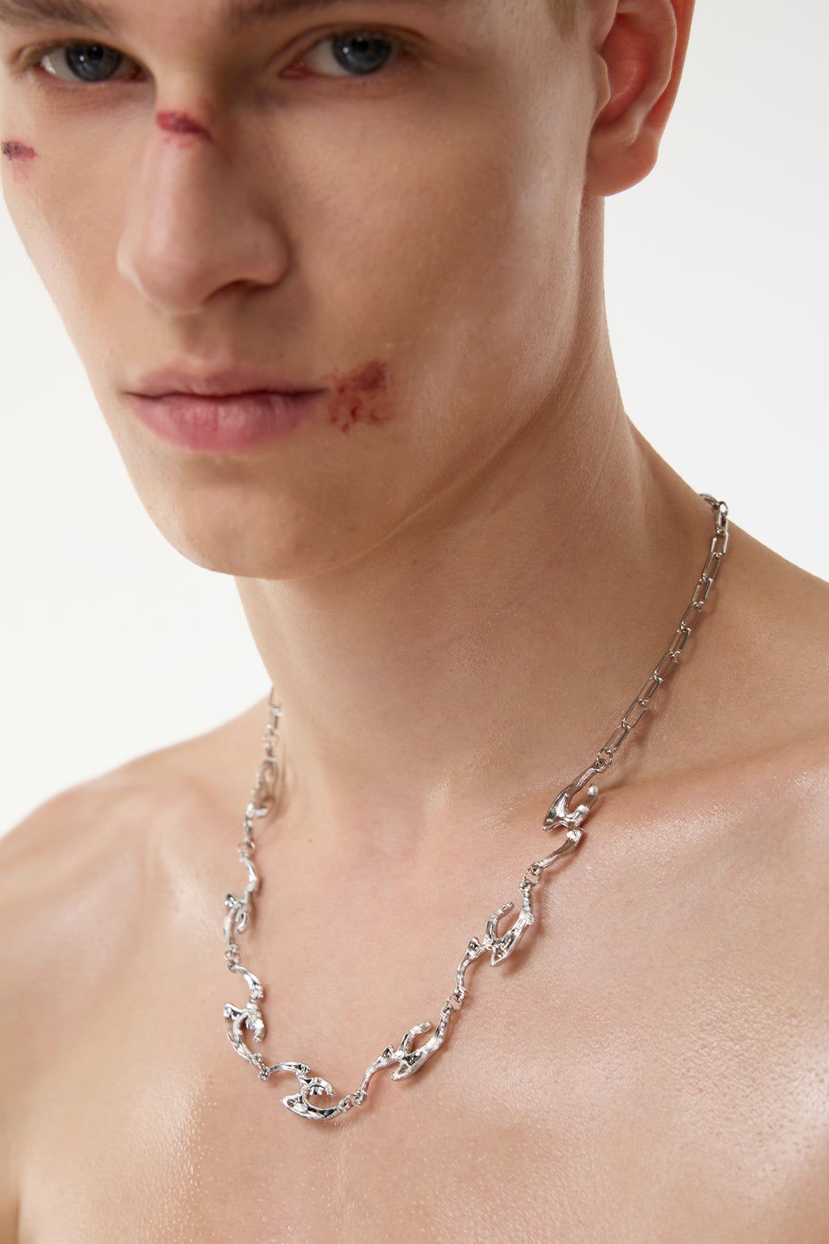 Silver Beam Necklace