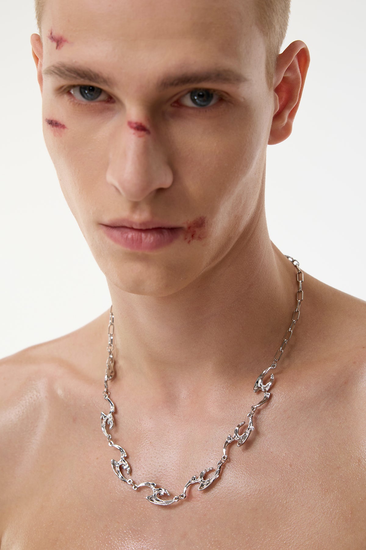 Silver Beam Necklace