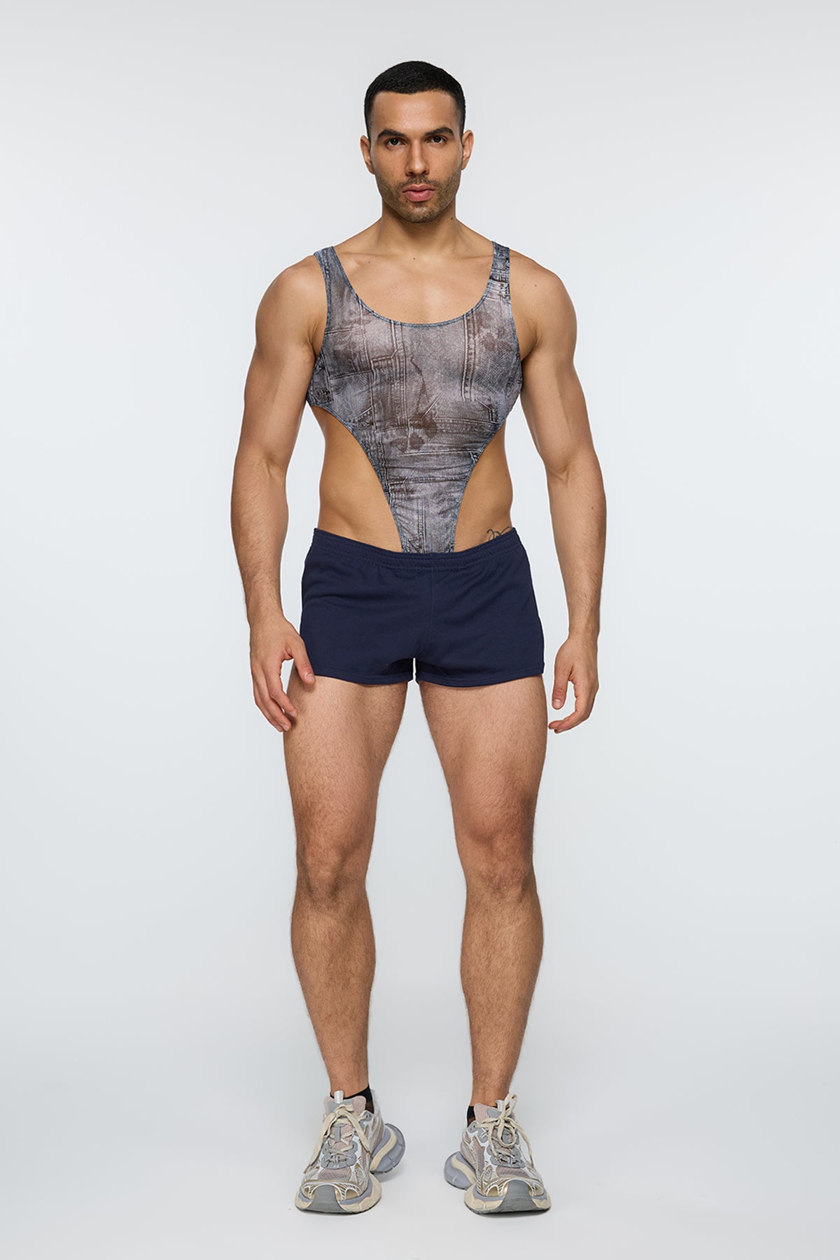 Singular Figure Print Bodysuit