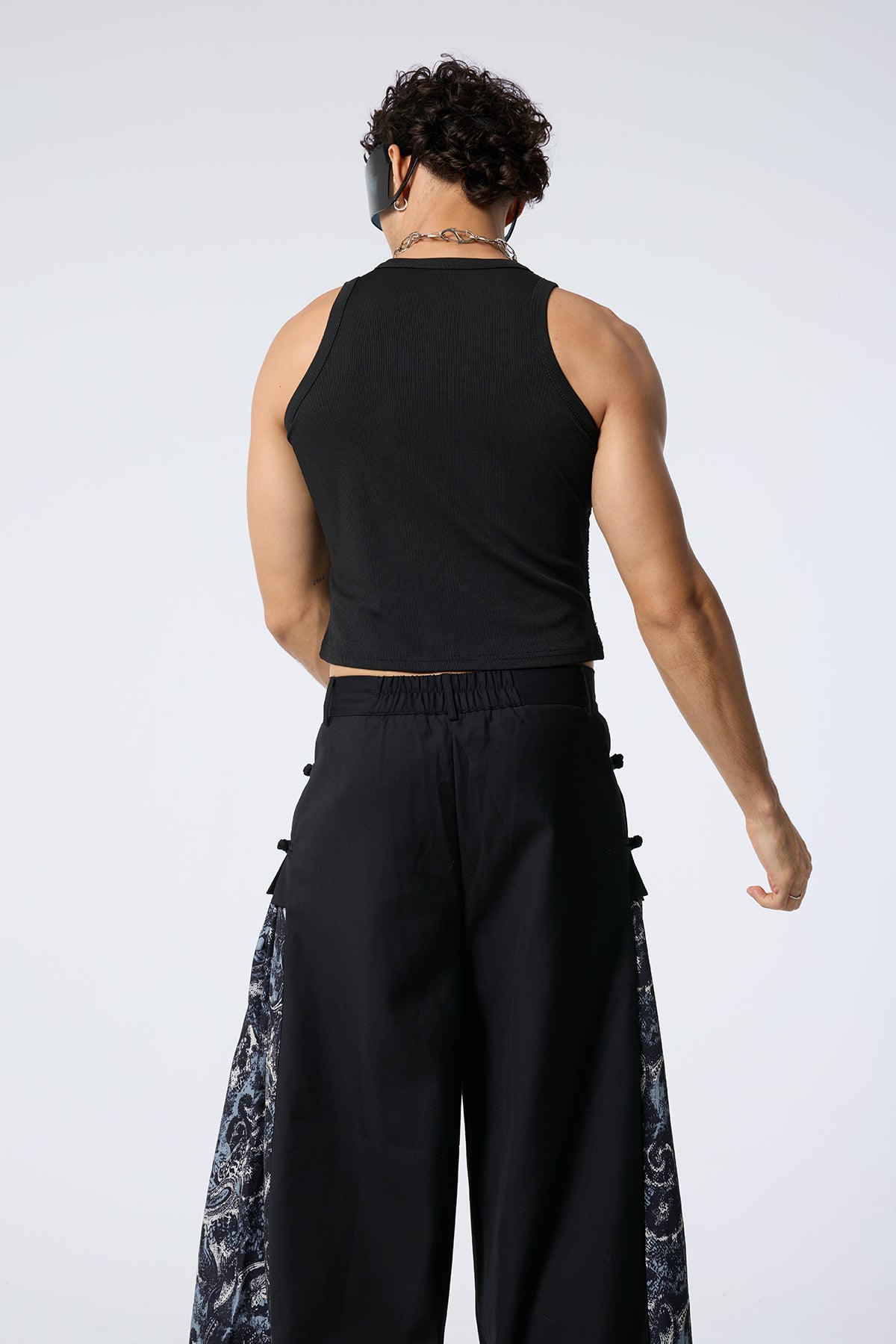 Skin Trace Sequin Sleeveless Top