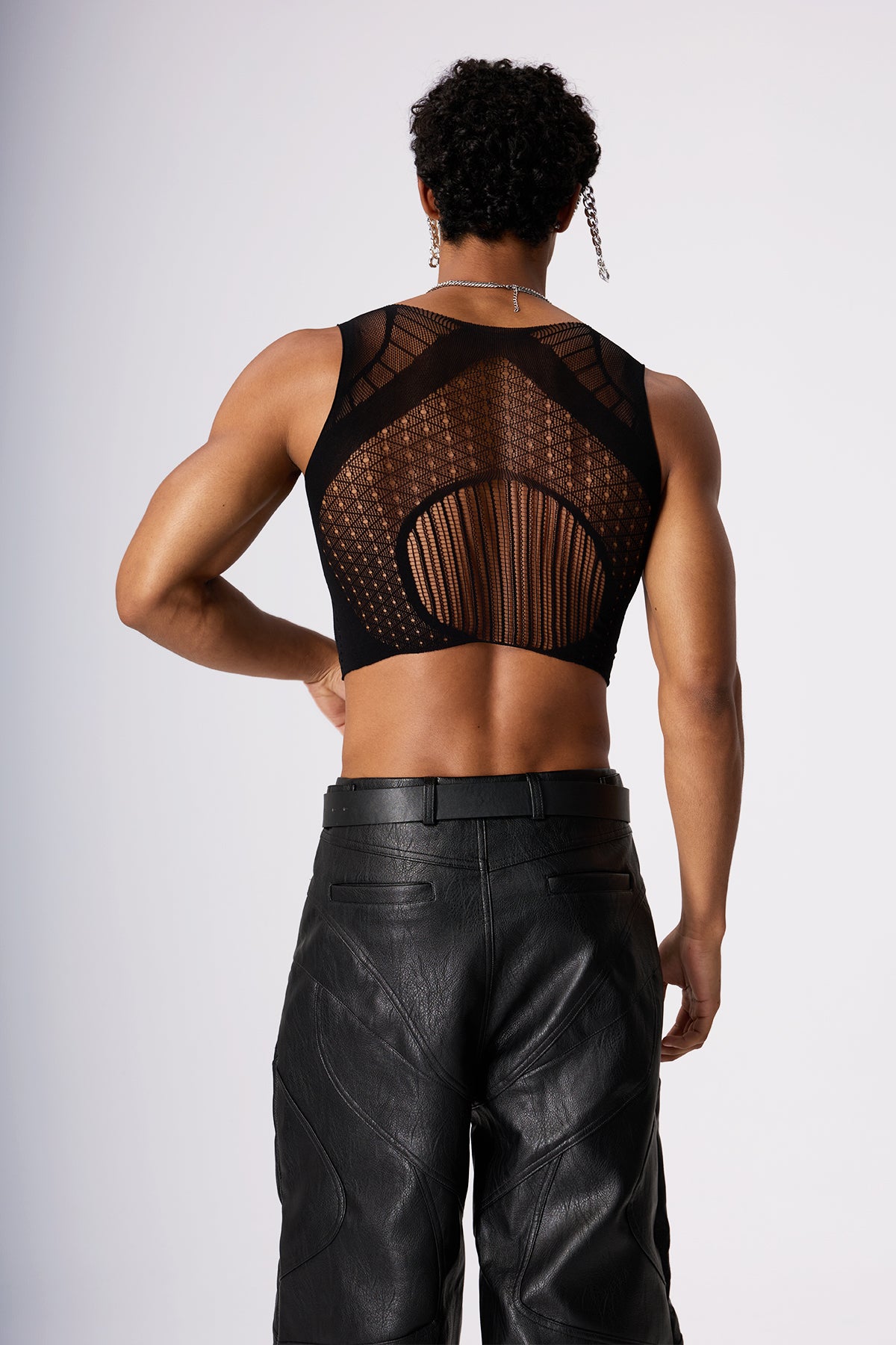 Skin Flicker Cutout Pants Set