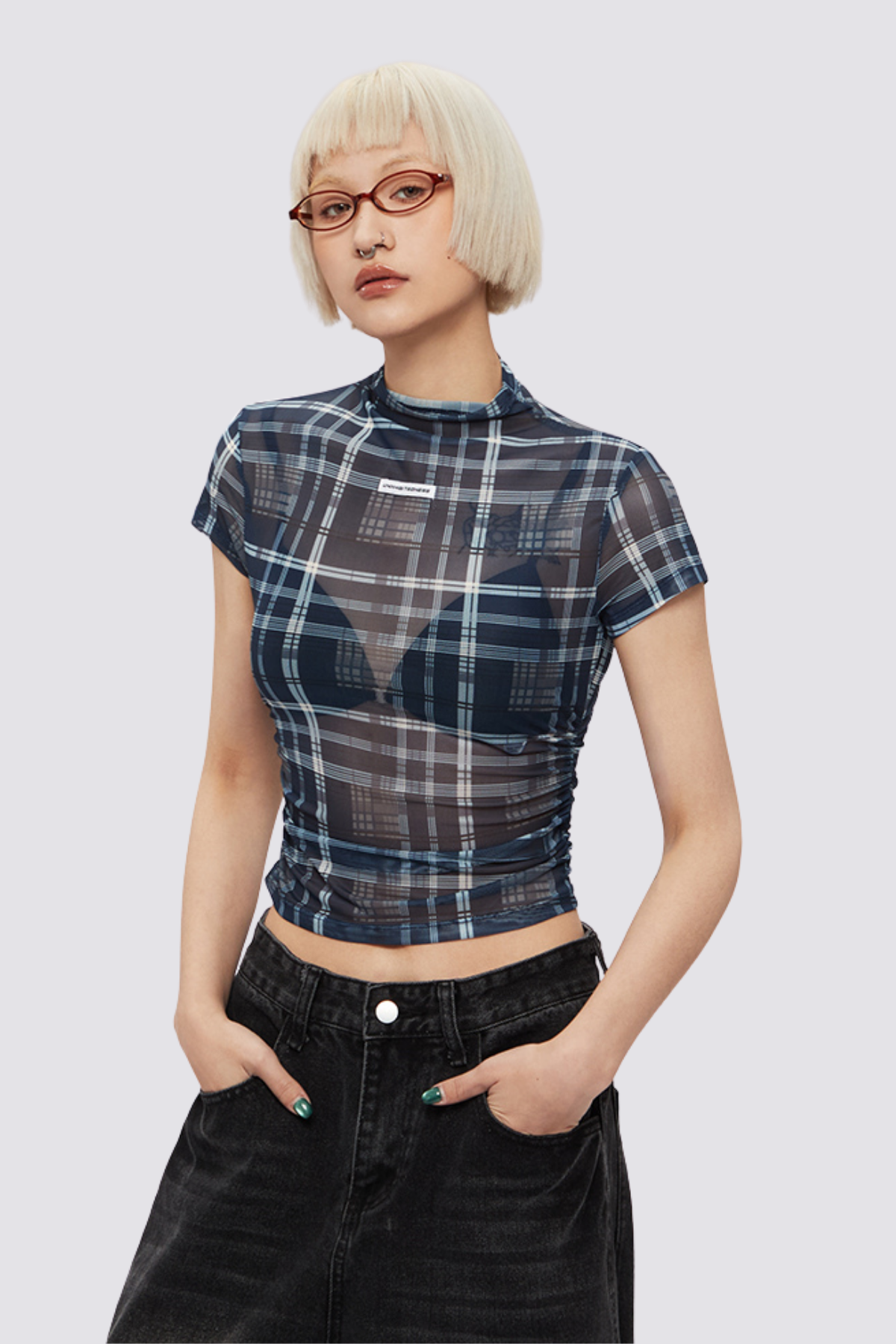 Sleek Pop Print Crop Top