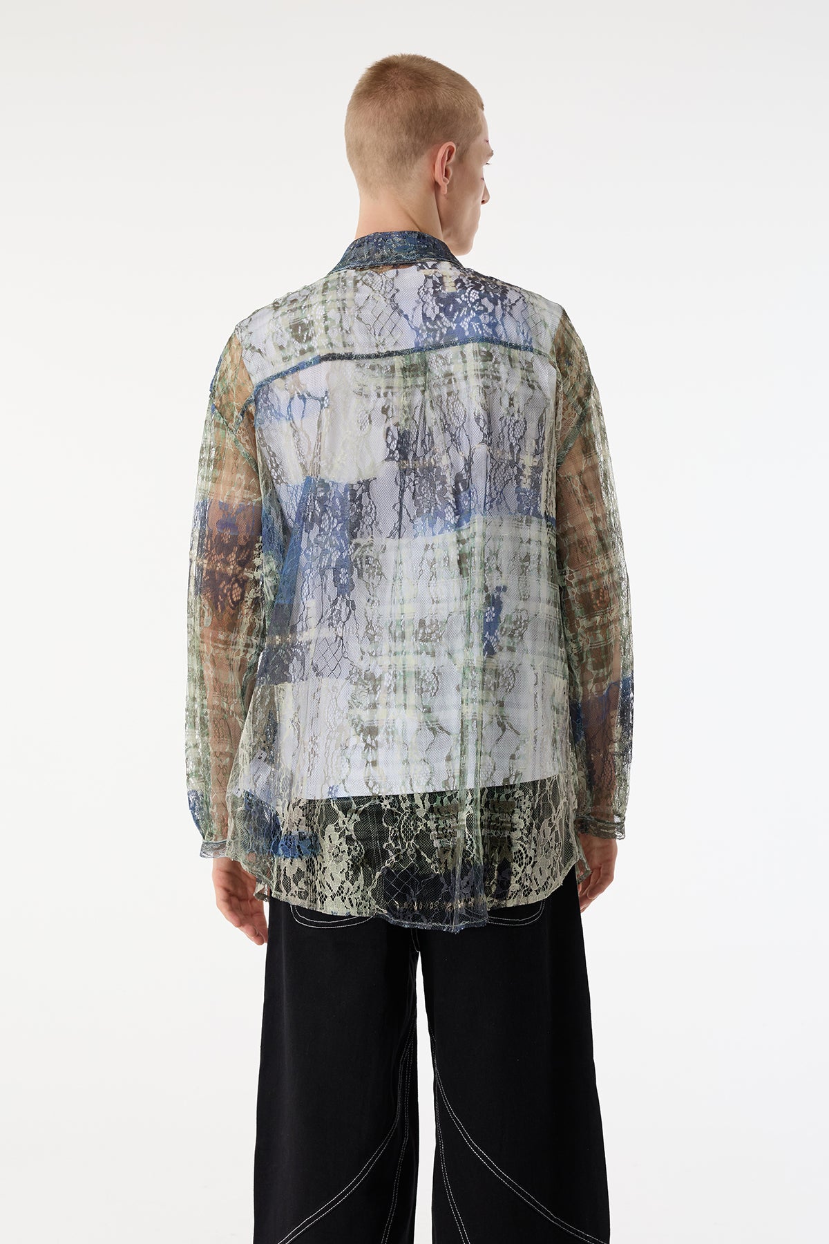 Slick Layer Lace Long Sleeve Shirts