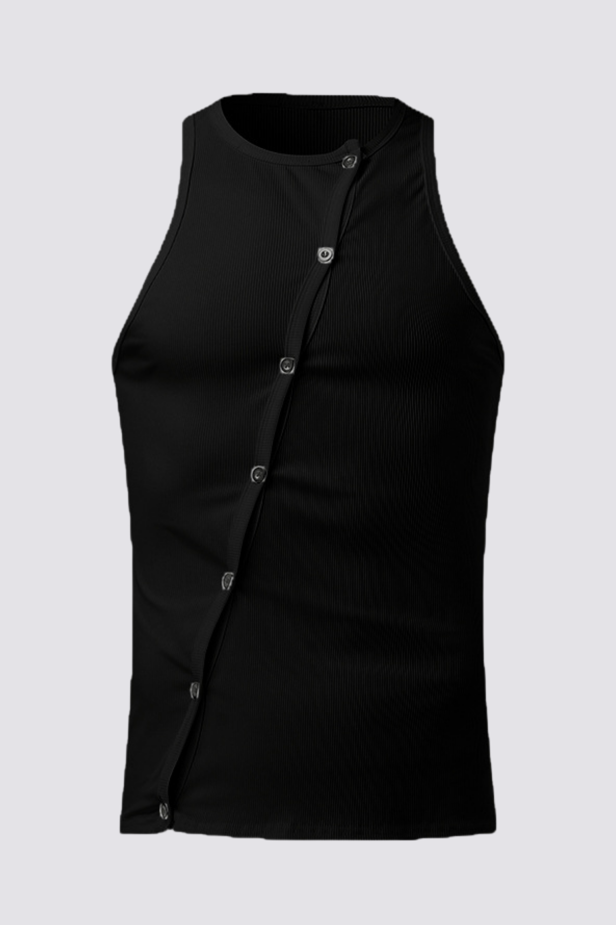 Smoky Veil Sleeveless Top Black