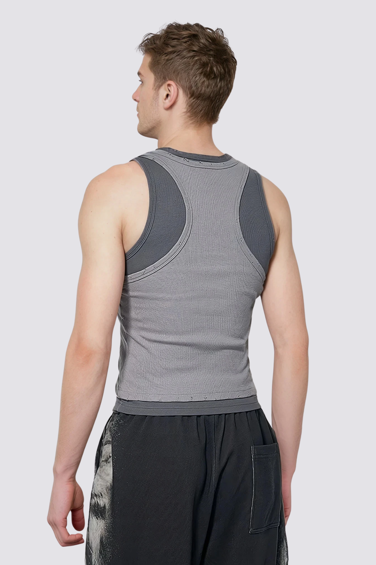 Smooth Cut Ripped Sleeveless Top