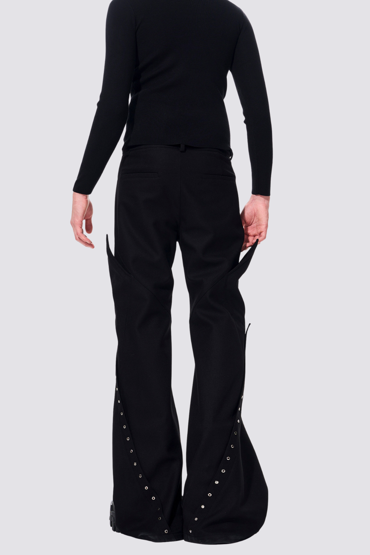 Smooth Vector Studded Bootcut Pants