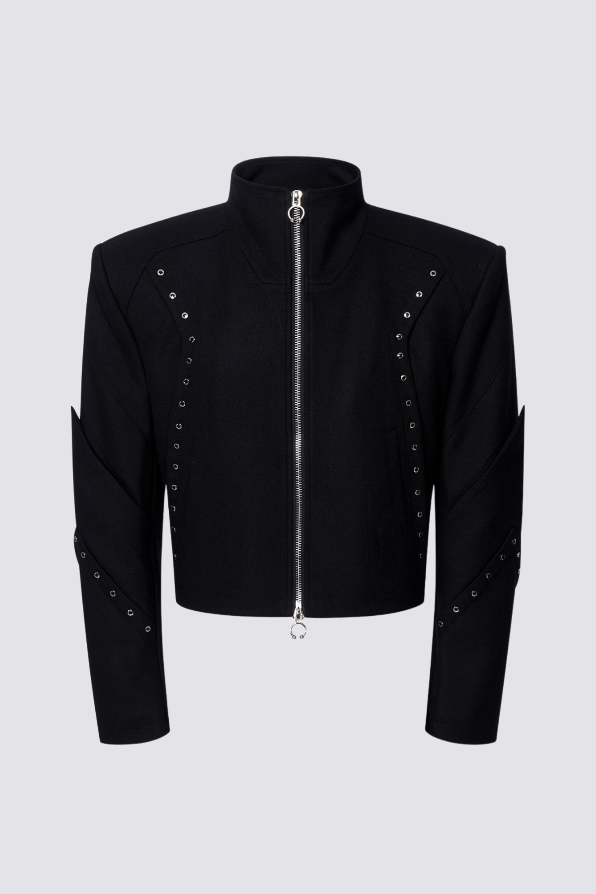 Smooth Vector Studded Crop Jacket