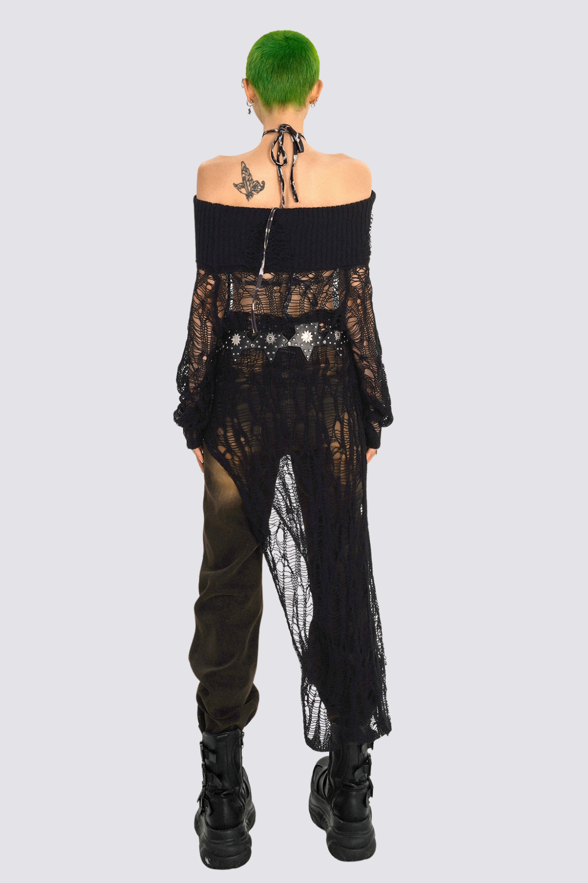 Snug Weave Strapless Knit Cutout Midi Dress