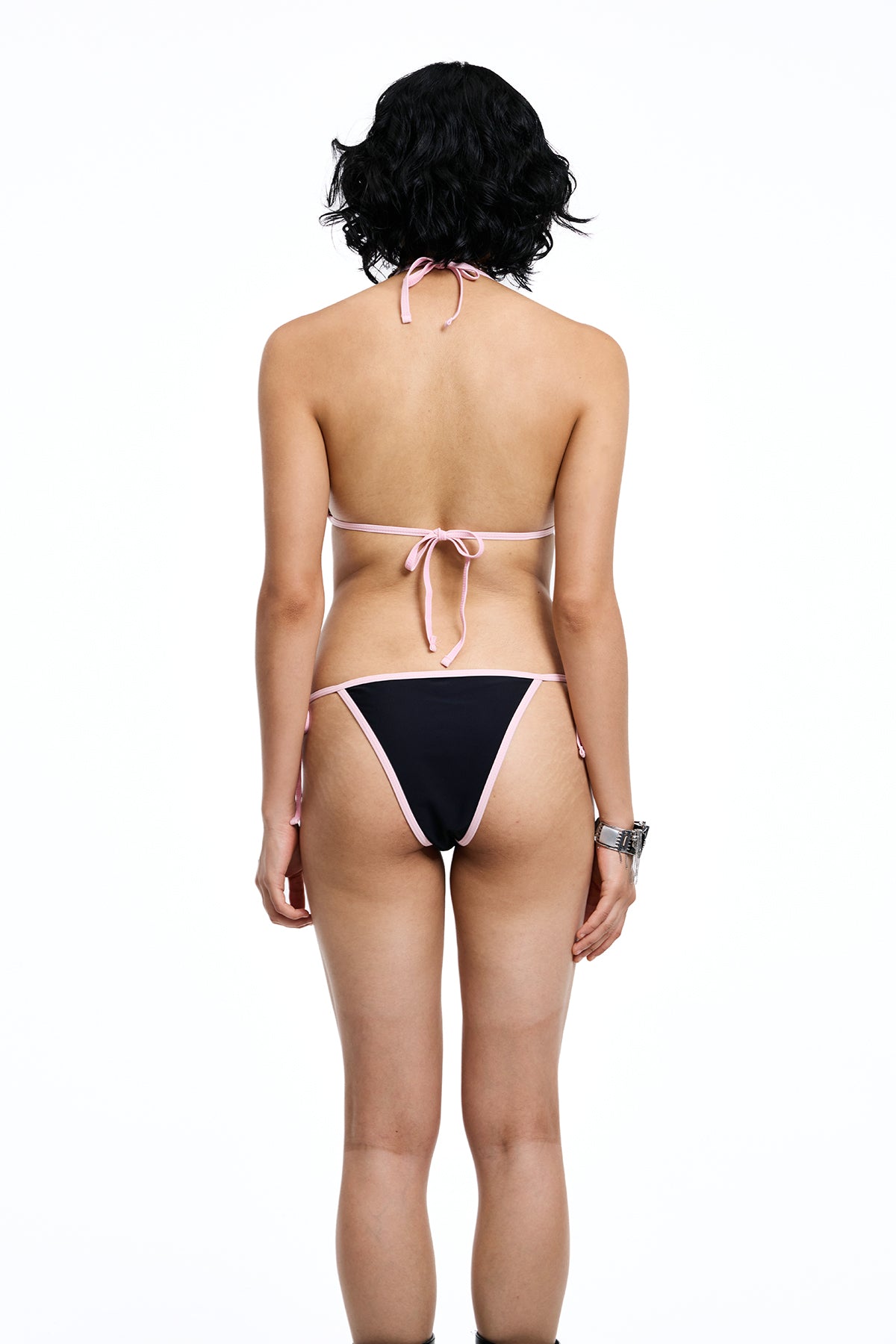 Soft Drift Skeleton Print Bikini Two Piece Set