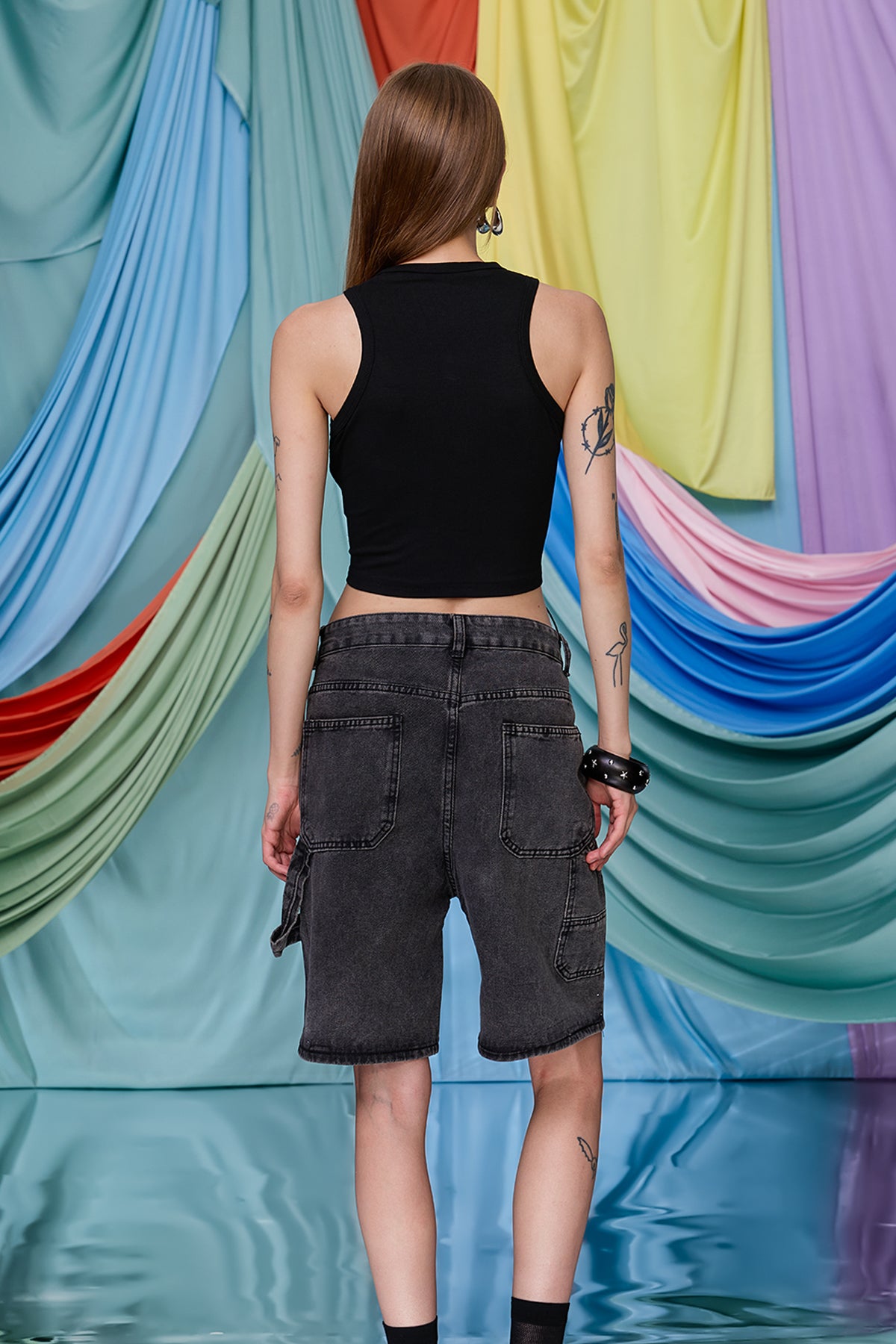 Soft Pulse Lace Up Crop Top