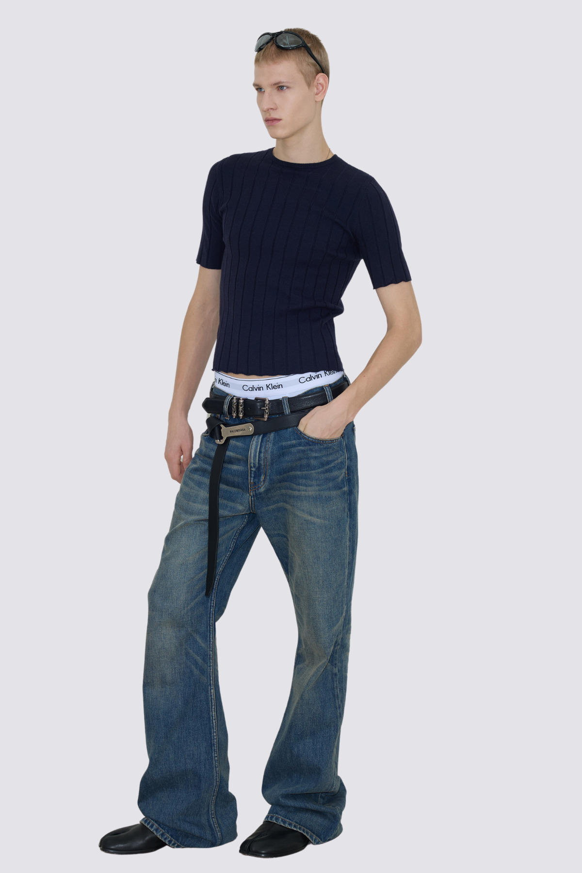 Soft Stretch Striped Knit Top