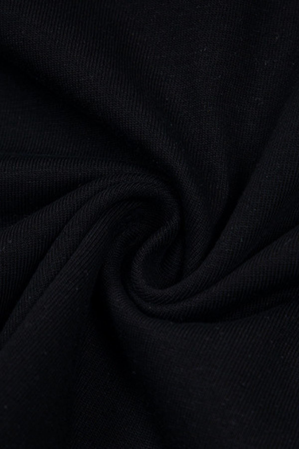 Solid Dash Print Top Black