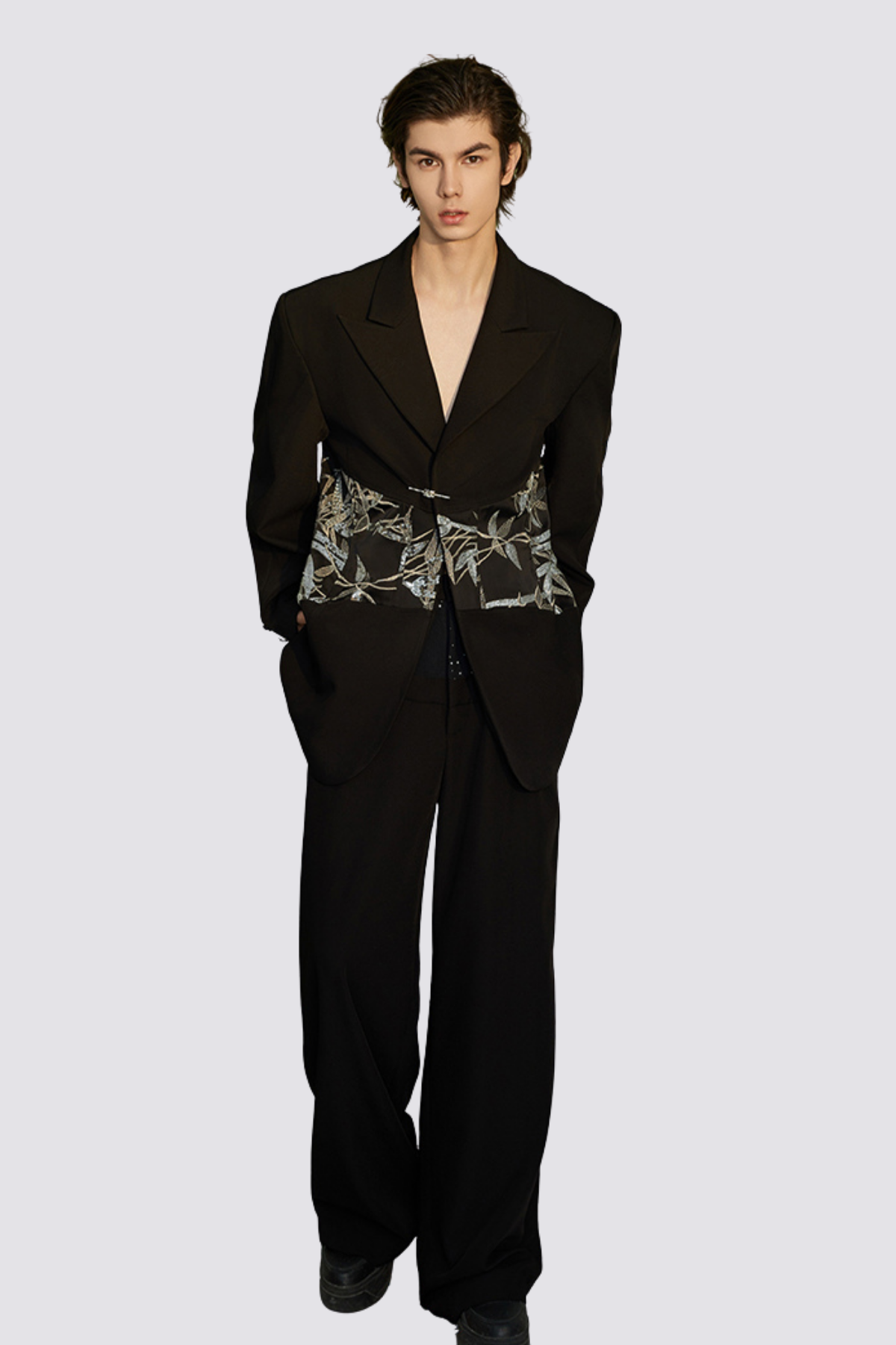 Solid Phase Embroidery Jacket