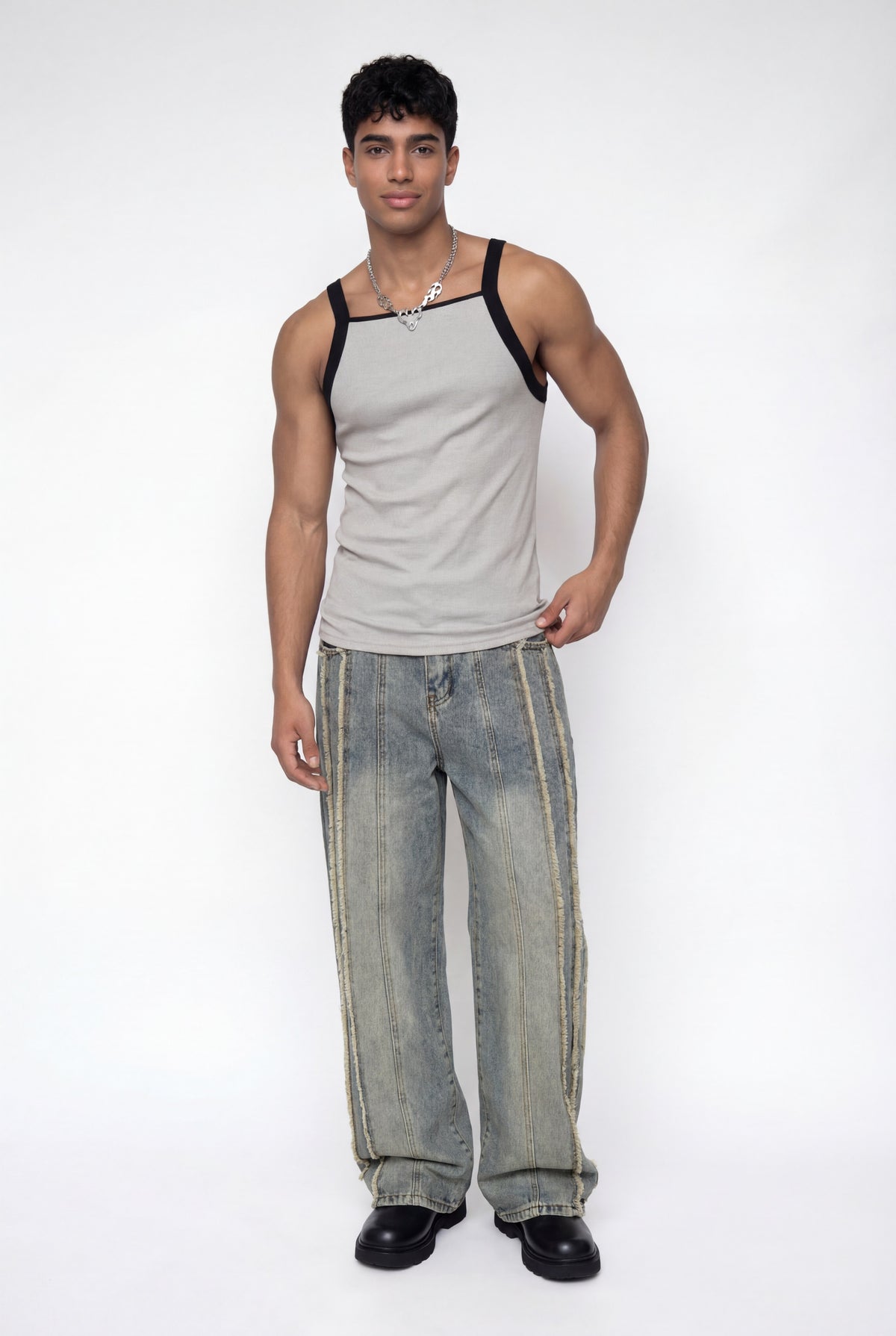 Solid Void Tanktop Grau