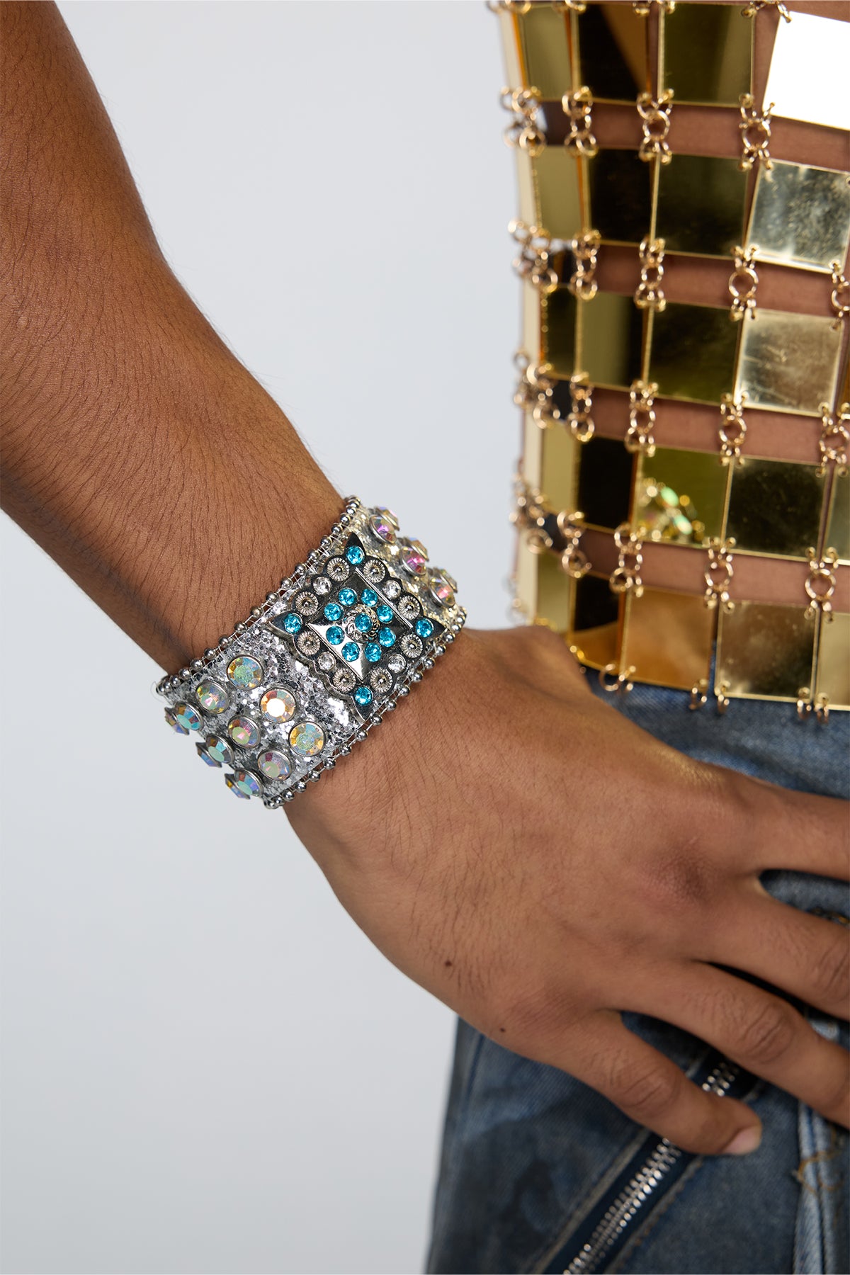 Sonic Glitz Rhinestone Bracelet