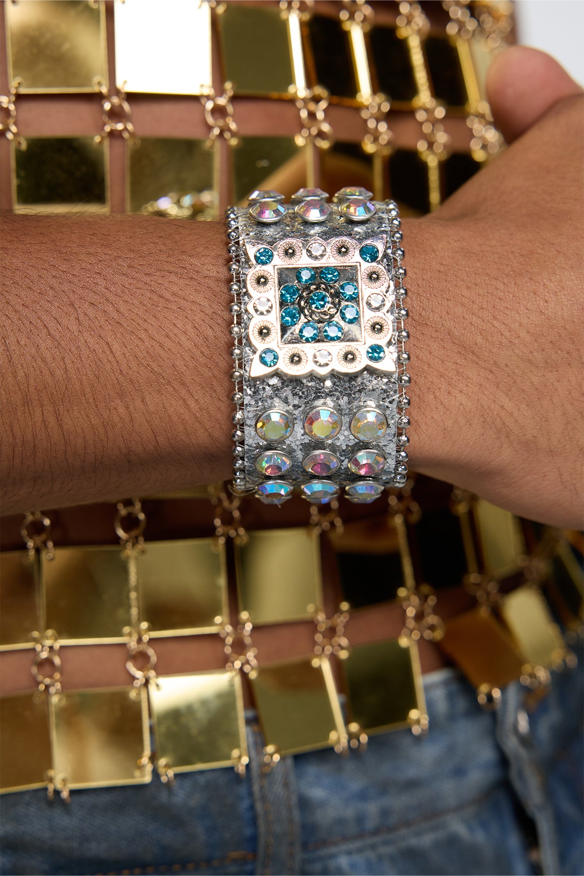 Sonic Glitz Rhinestone Bracelet