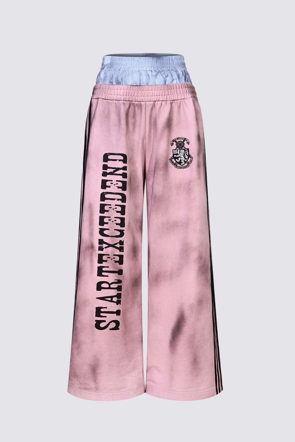 Space Mood Print Straight Pants