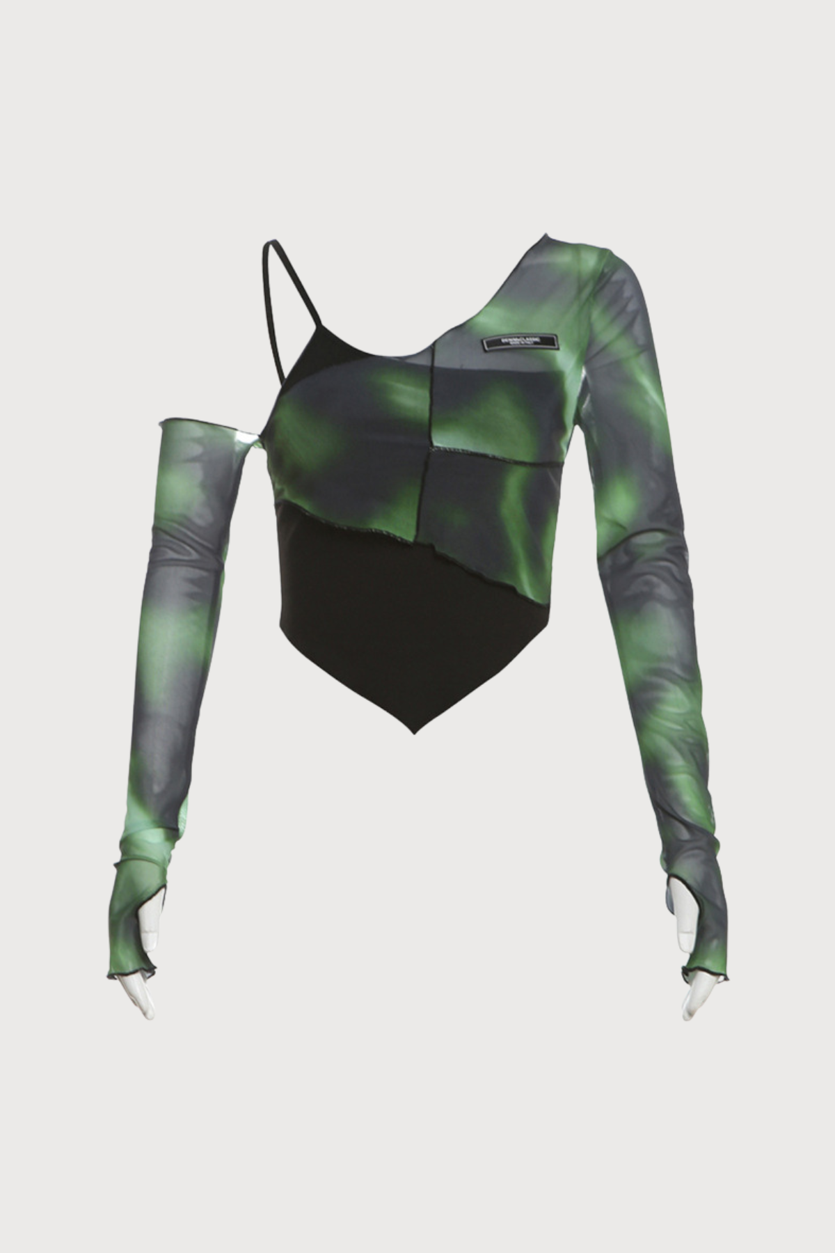 Sparkle Fever One Shoulder Printed Top