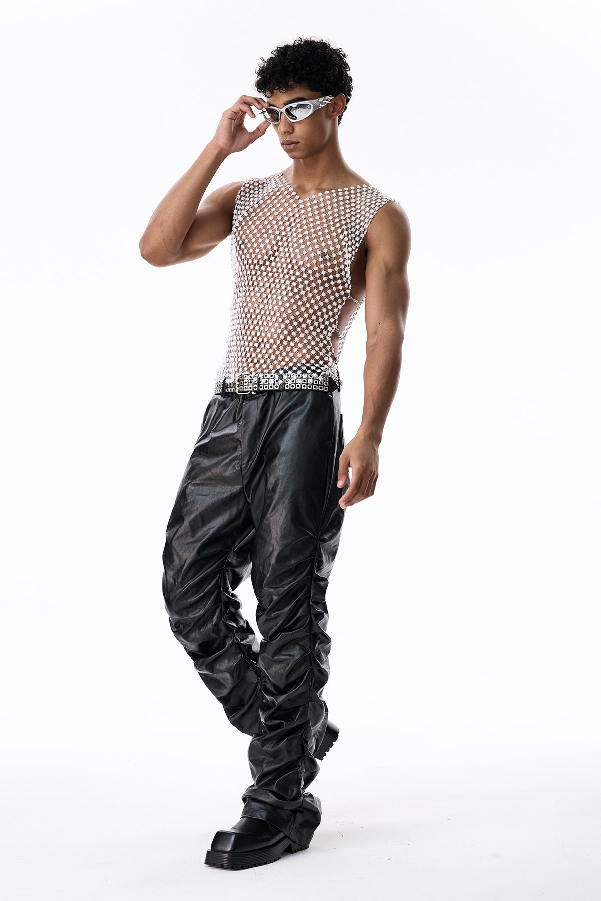 Sparkling Ice Cutout Top White