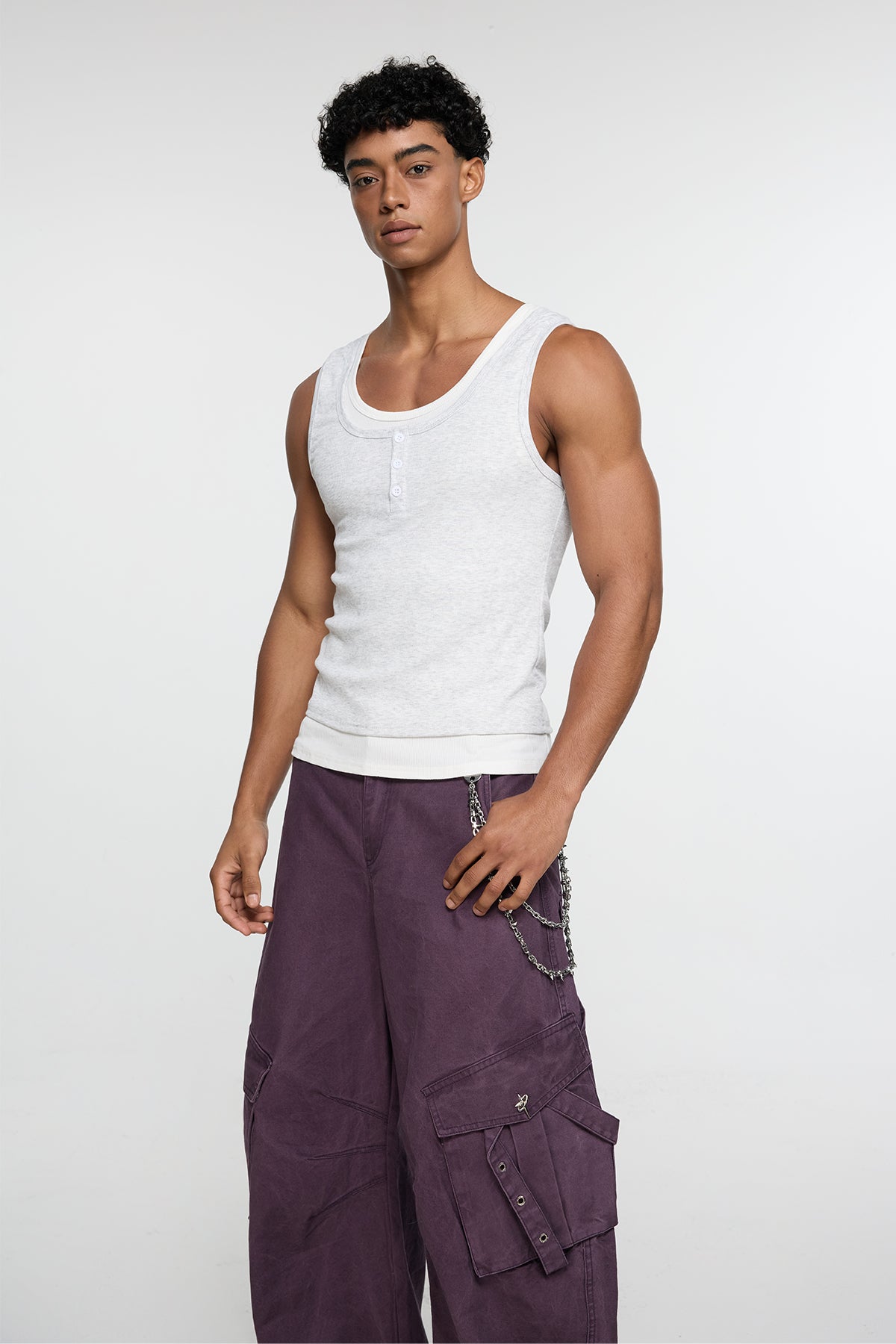 Spectra Line Tank Top Grey