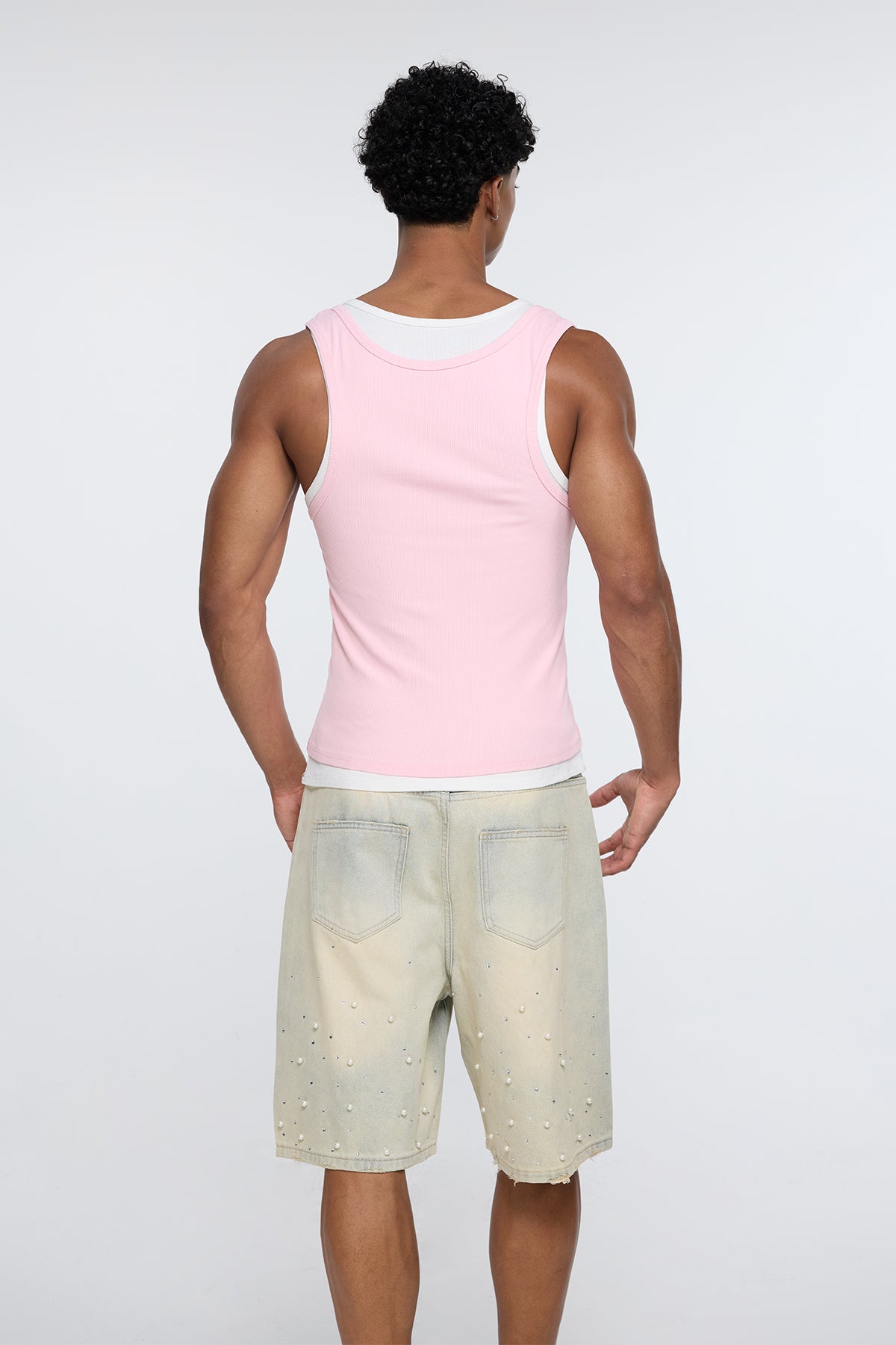 Spectra Line Tank Top Pink