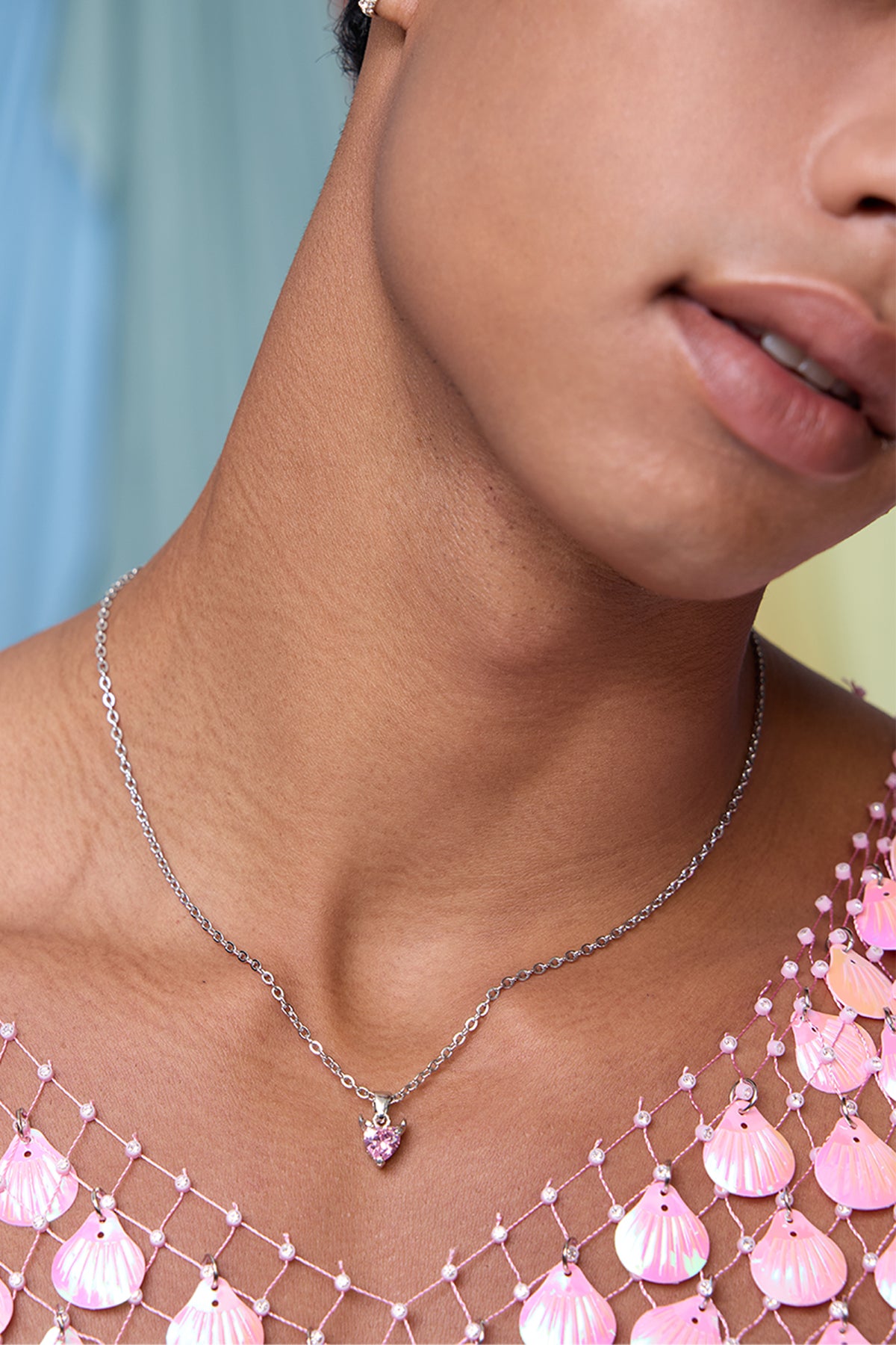 Stark Alloy Rhinestone Necklace